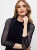 Sheer Sleeve Mesh Bolero sold by Melanie Lyne