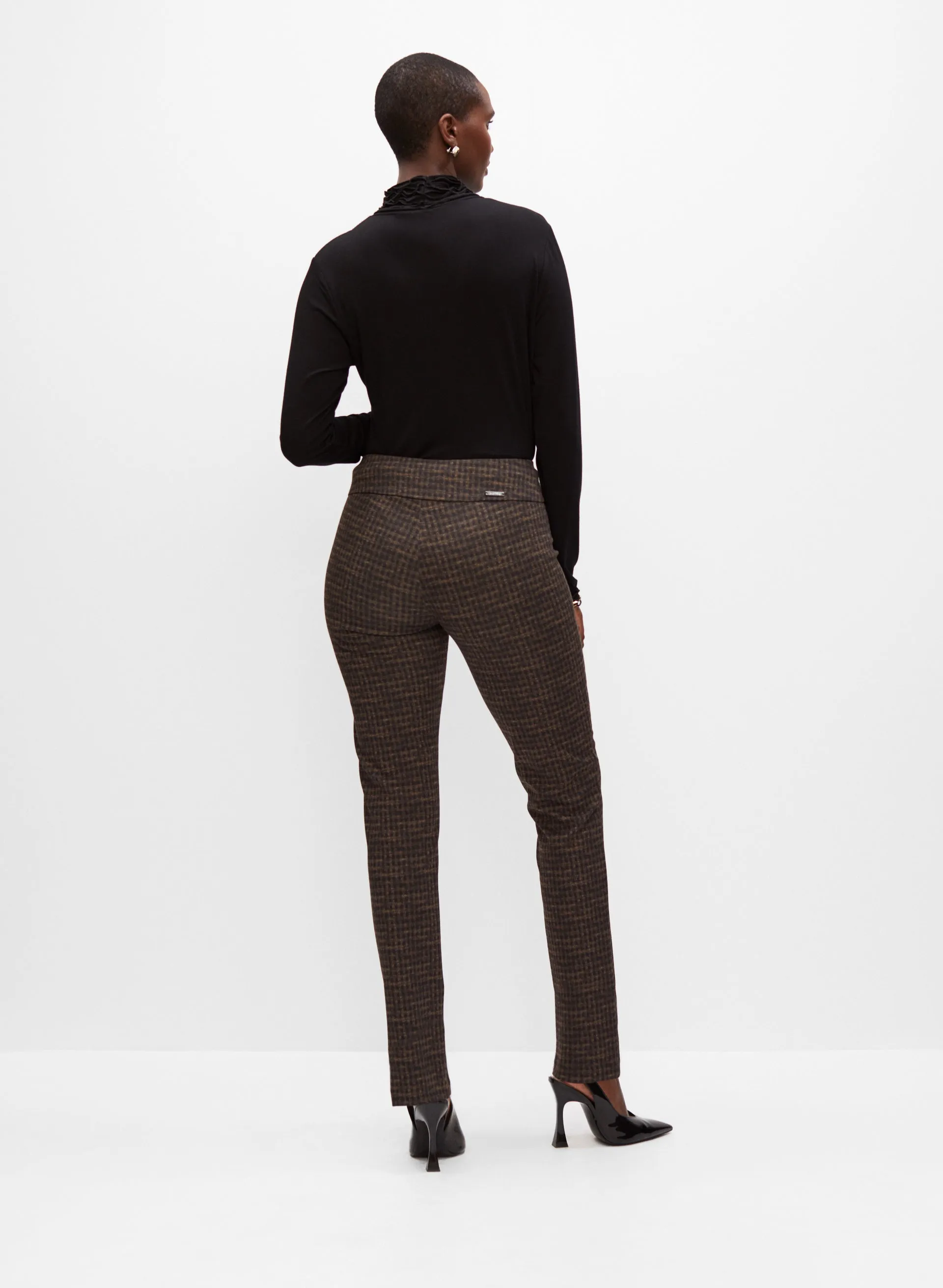 Joseph Ribkoff - Pull-On Houndstooth Motif Pants sold by Melanie Lyne product image thumbnail 2