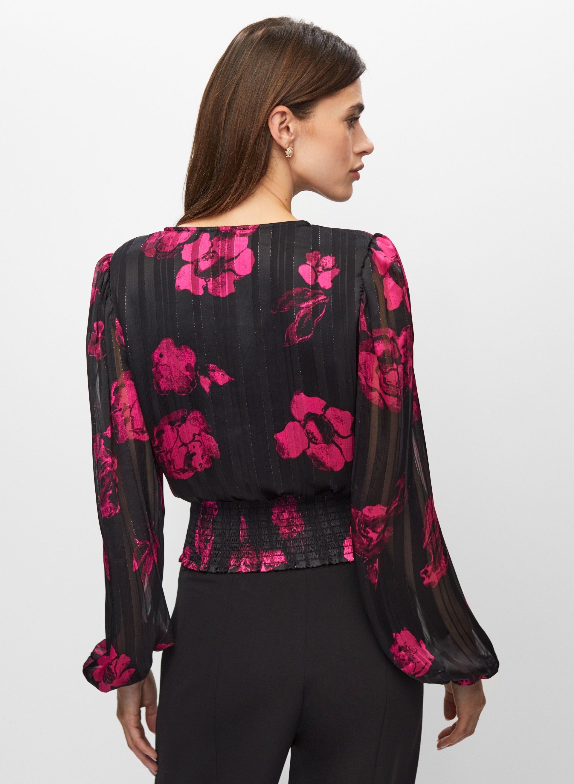 Floral Print Smocked Top sold by Melanie Lyne product image thumbnail 5