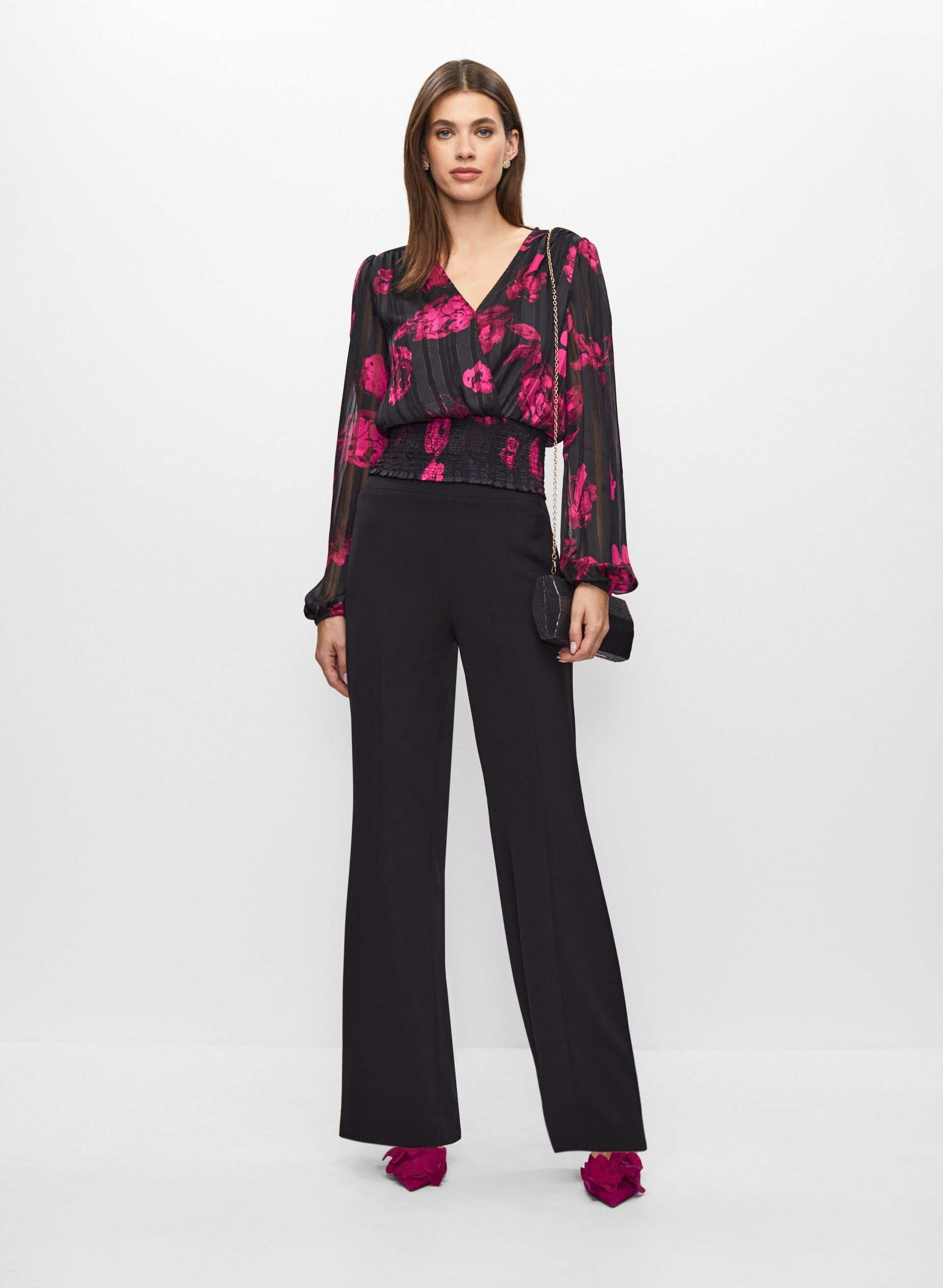 Floral Print Smocked Top sold by Melanie Lyne product image thumbnail 2