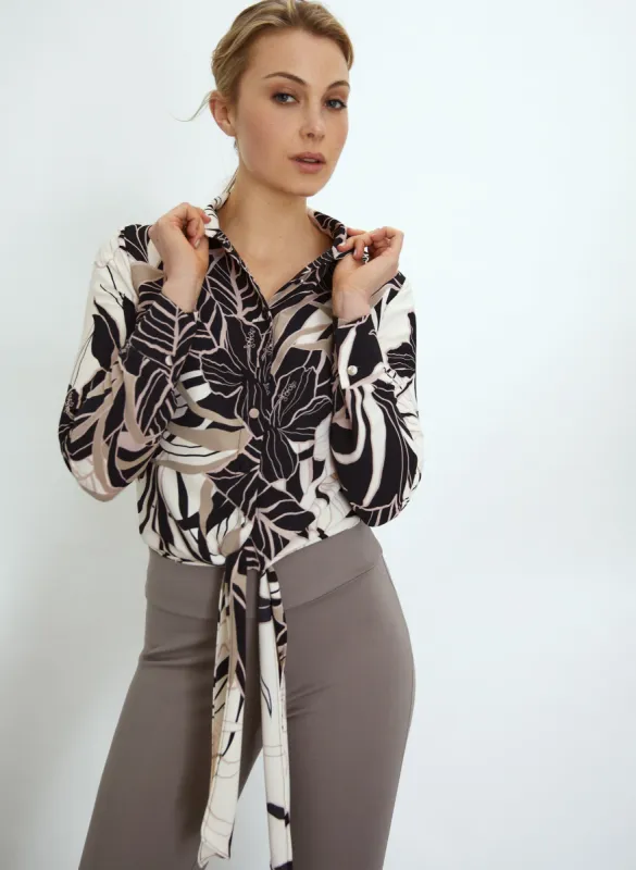 Joseph Ribkoff - Tropical Floral Print Blouse made by Melanie Lyne