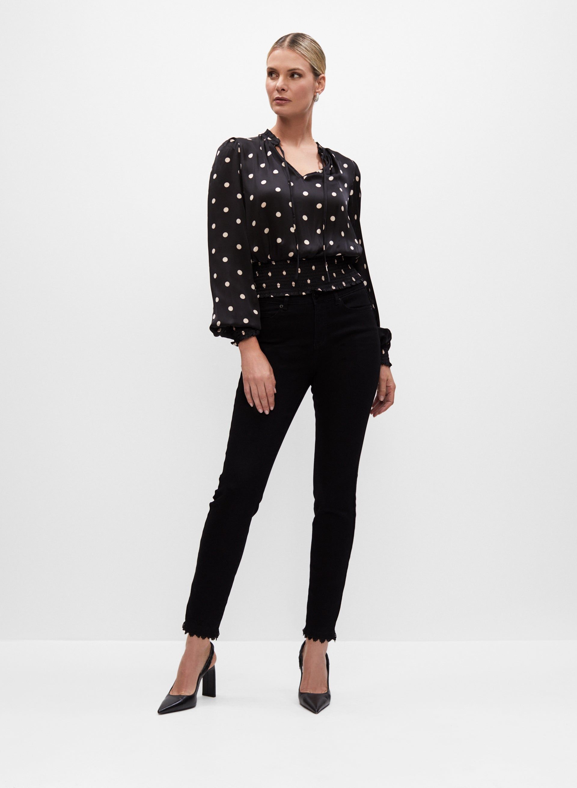 Polka Dot Print Blouse sold by Melanie Lyne product image thumbnail 4