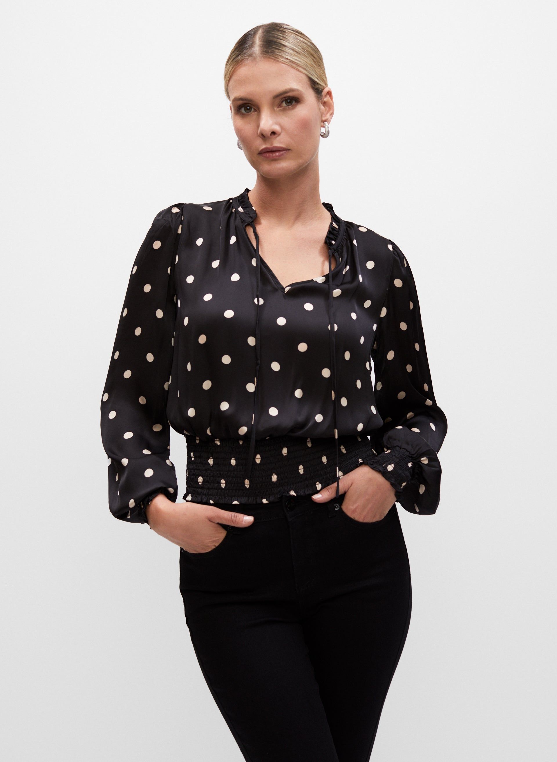 Polka Dot Print Blouse sold by Melanie Lyne