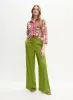Abstract Print Blouse & Satin Wide Leg Pants sold by Melanie Lyne