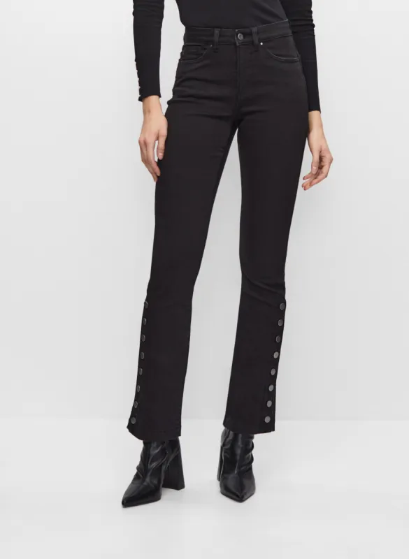 Joseph Ribkoff - Button Detail Slim Leg Jeans sold by Melanie Lyne
