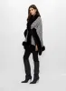 Faux Fur Trim Poncho sold by Melanie Lyne