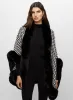 Faux Fur Trim Poncho sold by Melanie Lyne