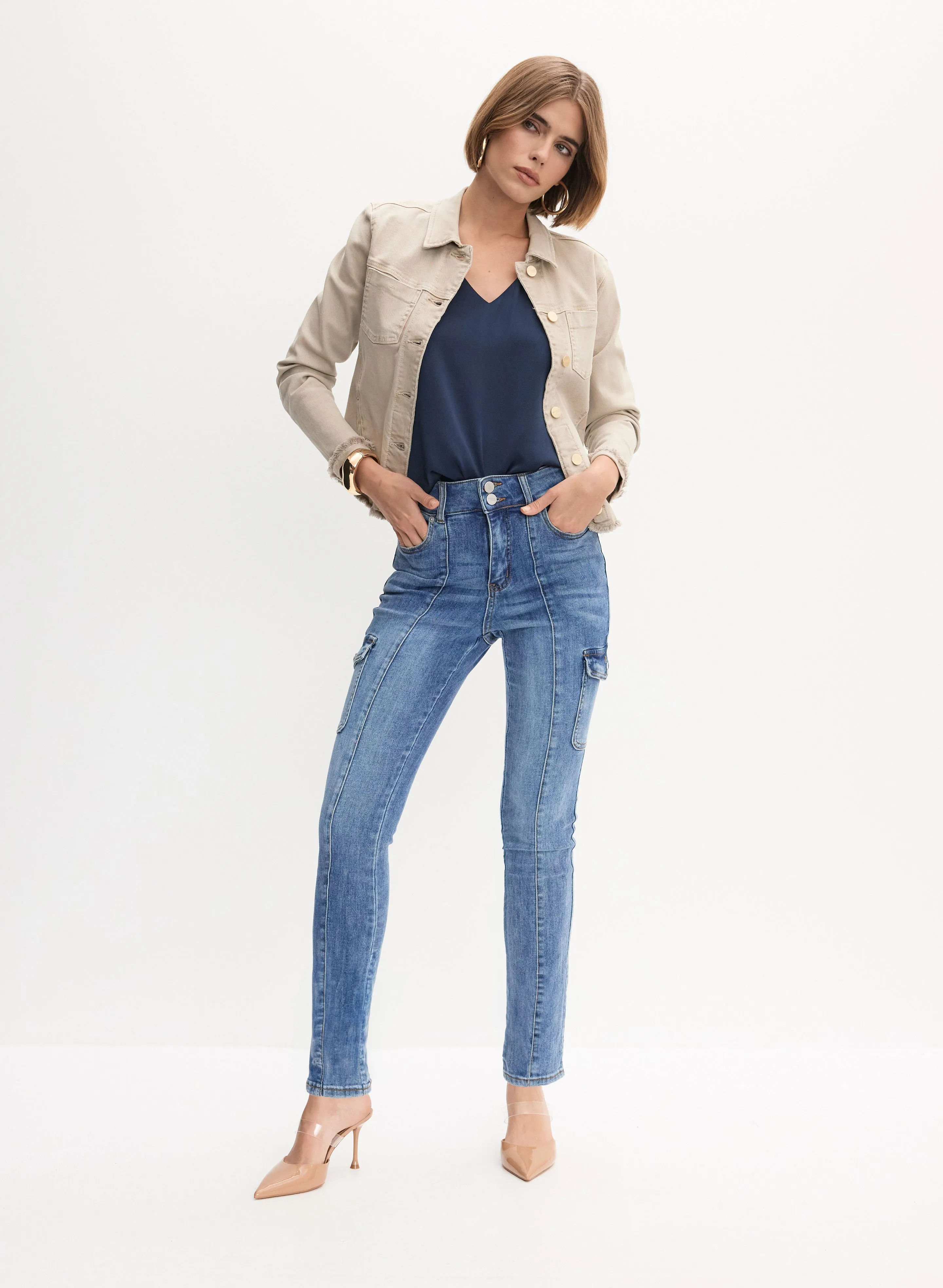 Denim Jacket & Cargo Jeans sold by Melanie Lyne