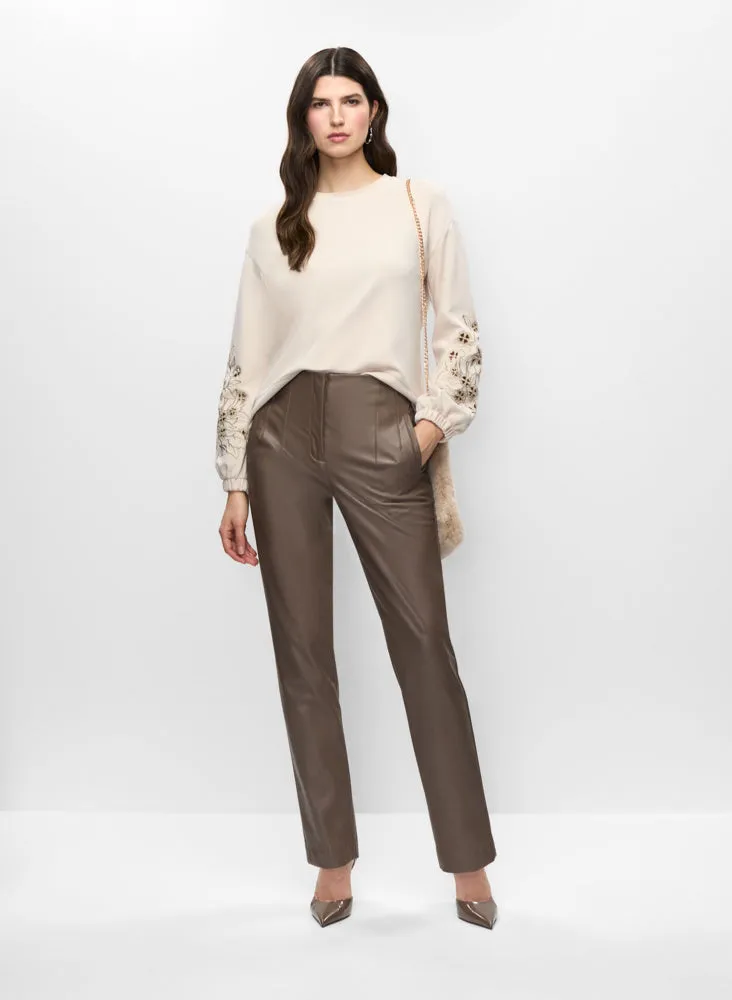 Mock Neck Sweater & Vegan Leather Pants sold by Melanie Lyne product image thumbnail 2