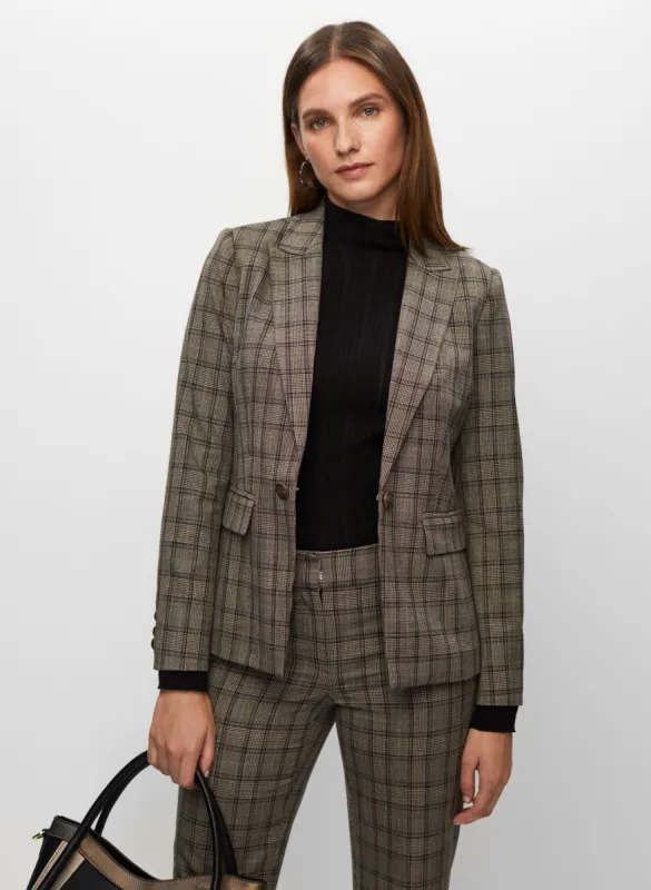 Plaid Notched Collar Jacket sold by Melanie Lyne