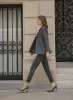 Pinstripe Single-Button Blazer sold by Melanie Lyne