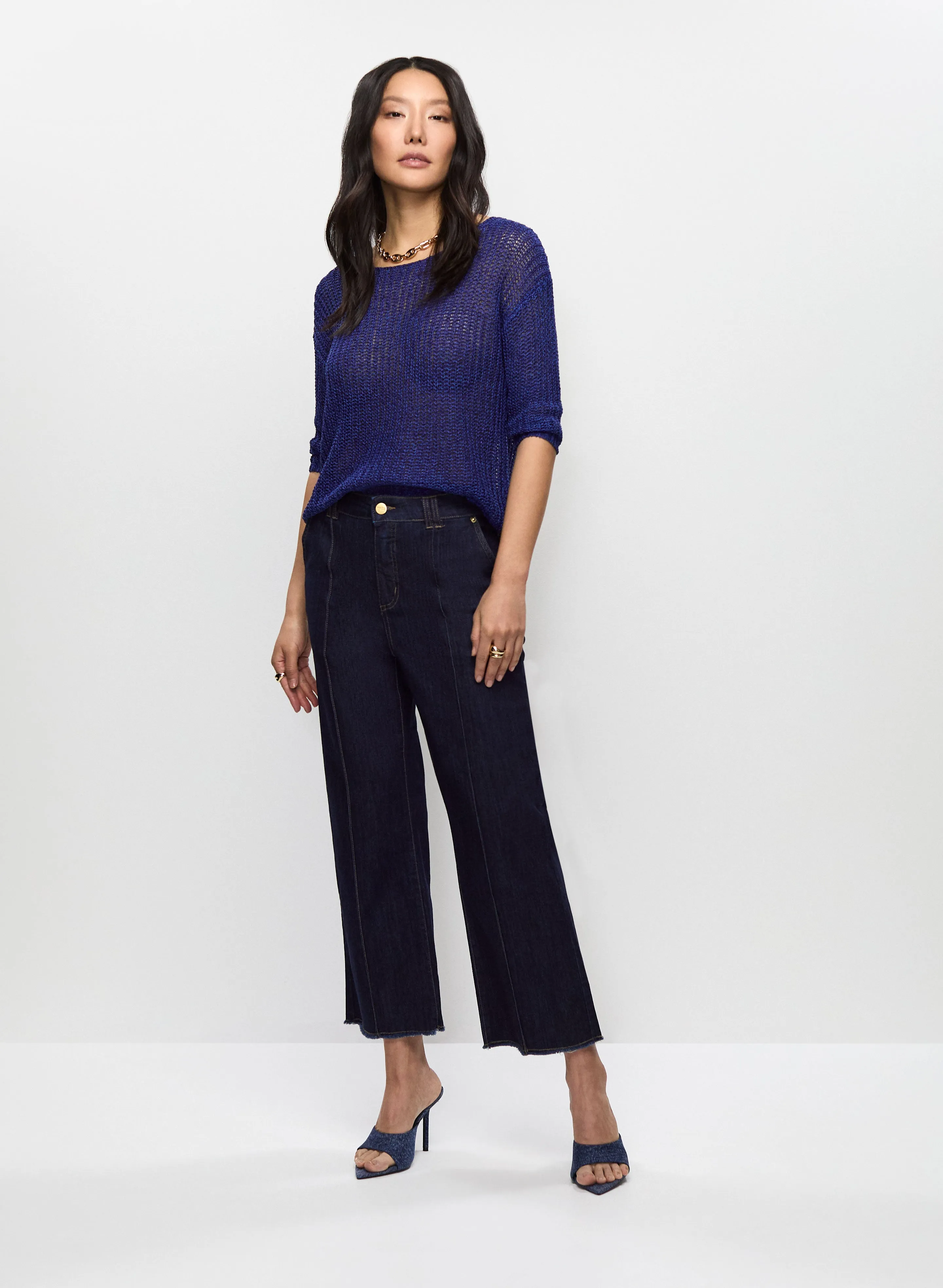 3/4 Sleeve Knit Sweater sold by Melanie Lyne product image thumbnail 3