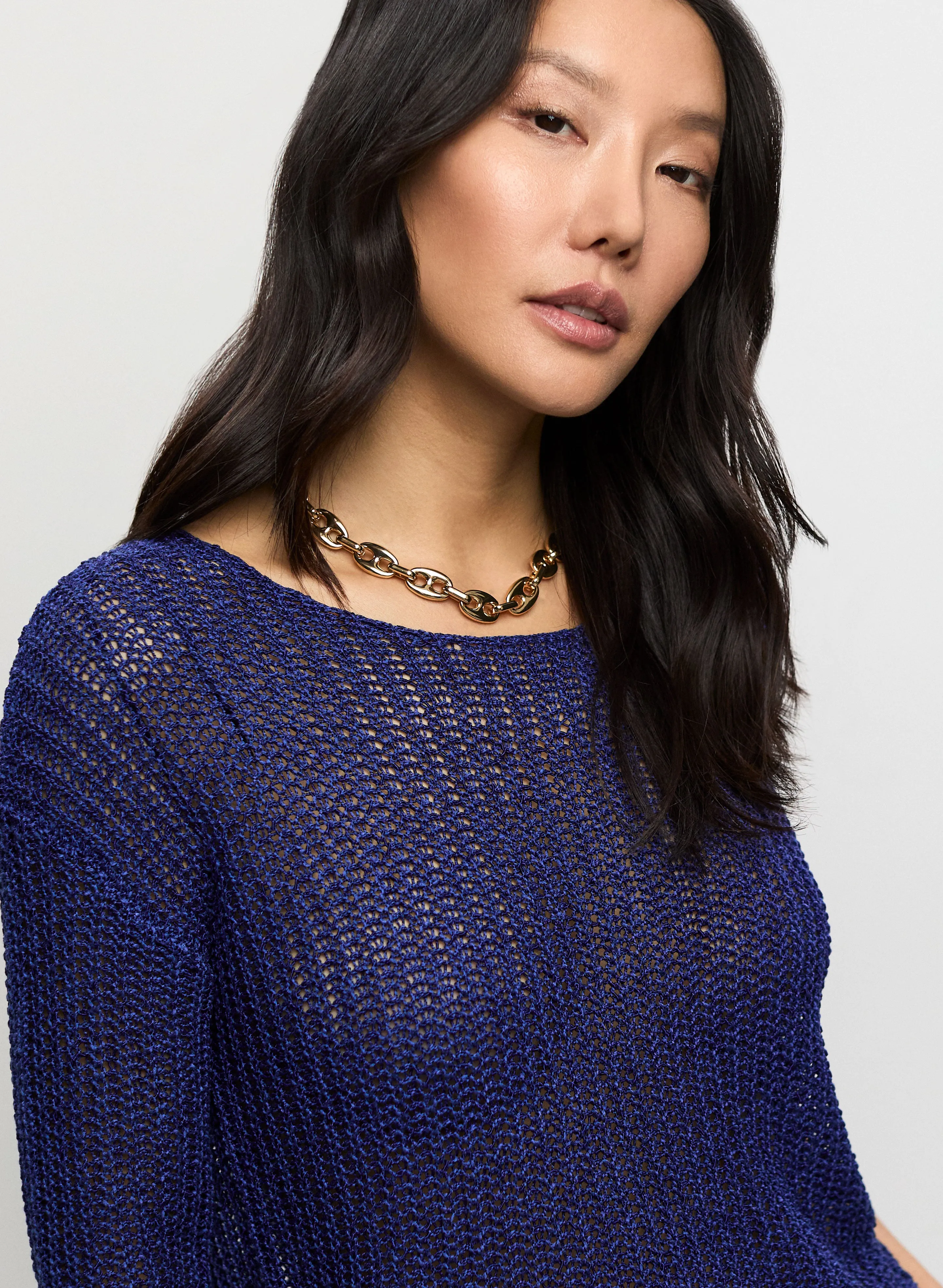 3/4 Sleeve Knit Sweater sold by Melanie Lyne product image thumbnail 2