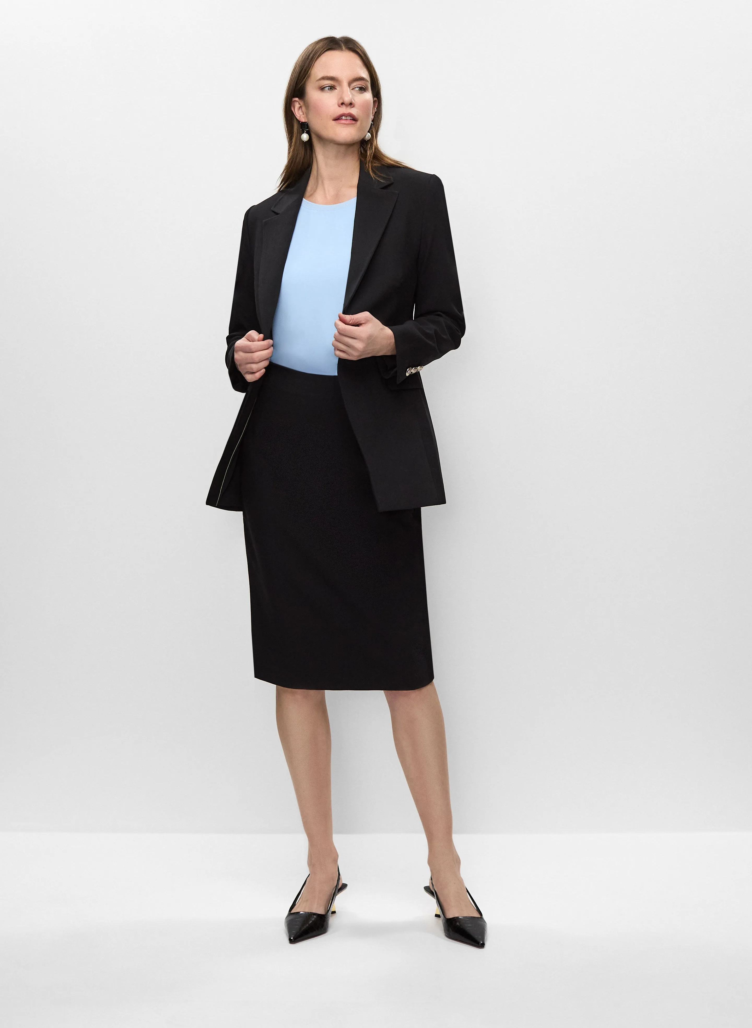 Single-Button Blazer & Pencil Skirt sold by Melanie Lyne