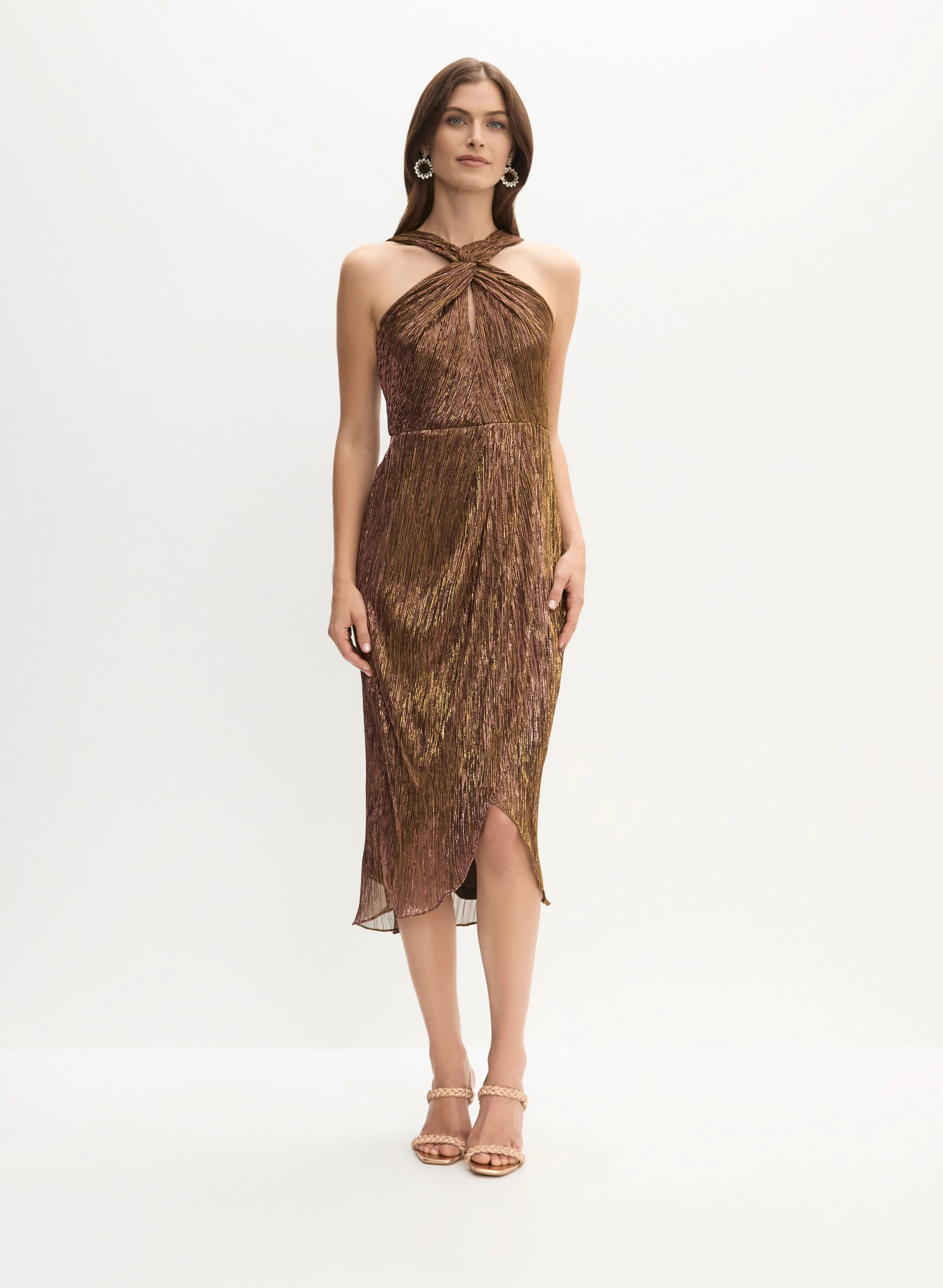 Adrianna Papell - Halter Neck Evening Dress sold by Melanie Lyne