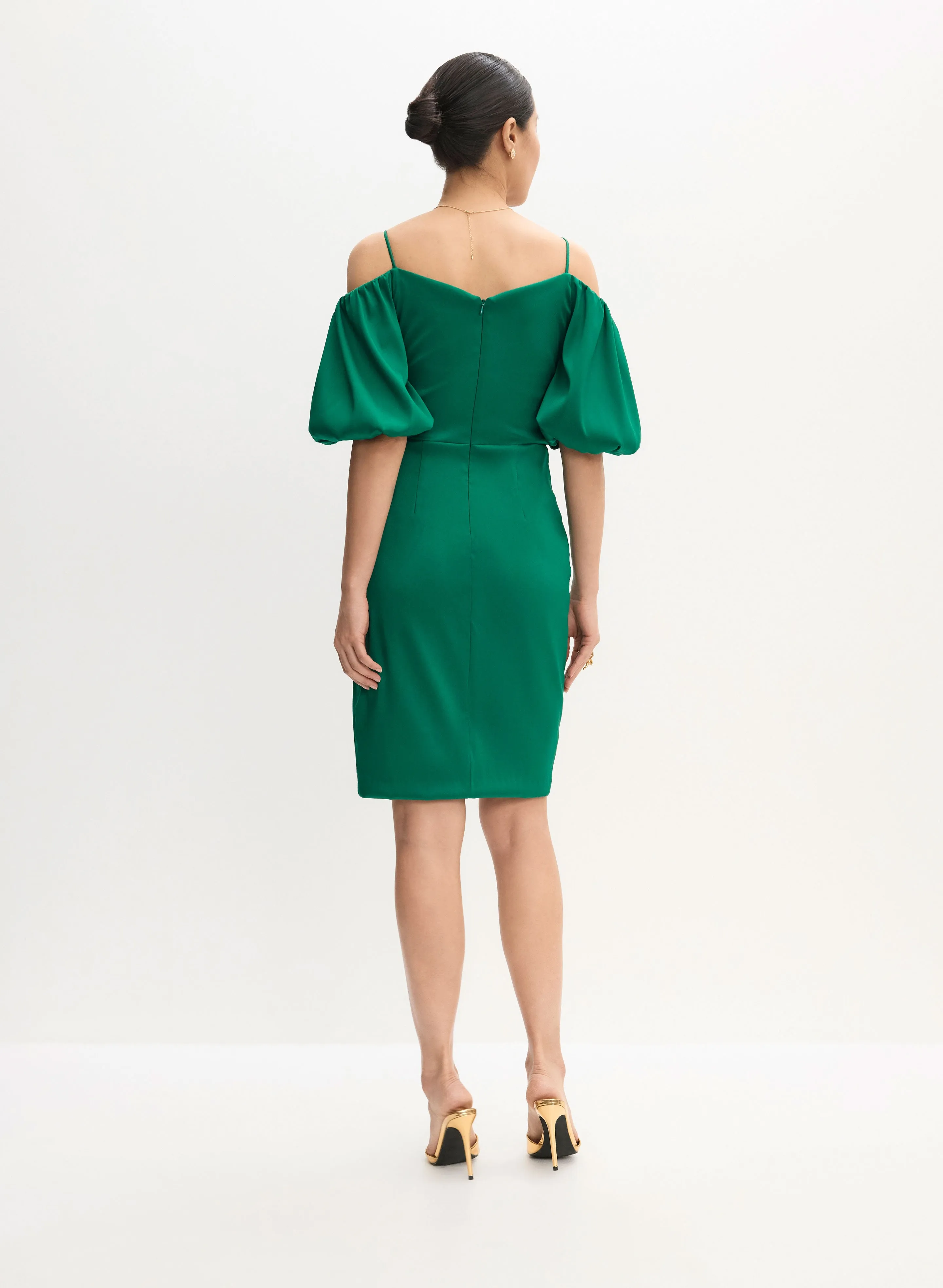 Short Balloon Sleeve Dress sold by Melanie Lyne product image thumbnail 5