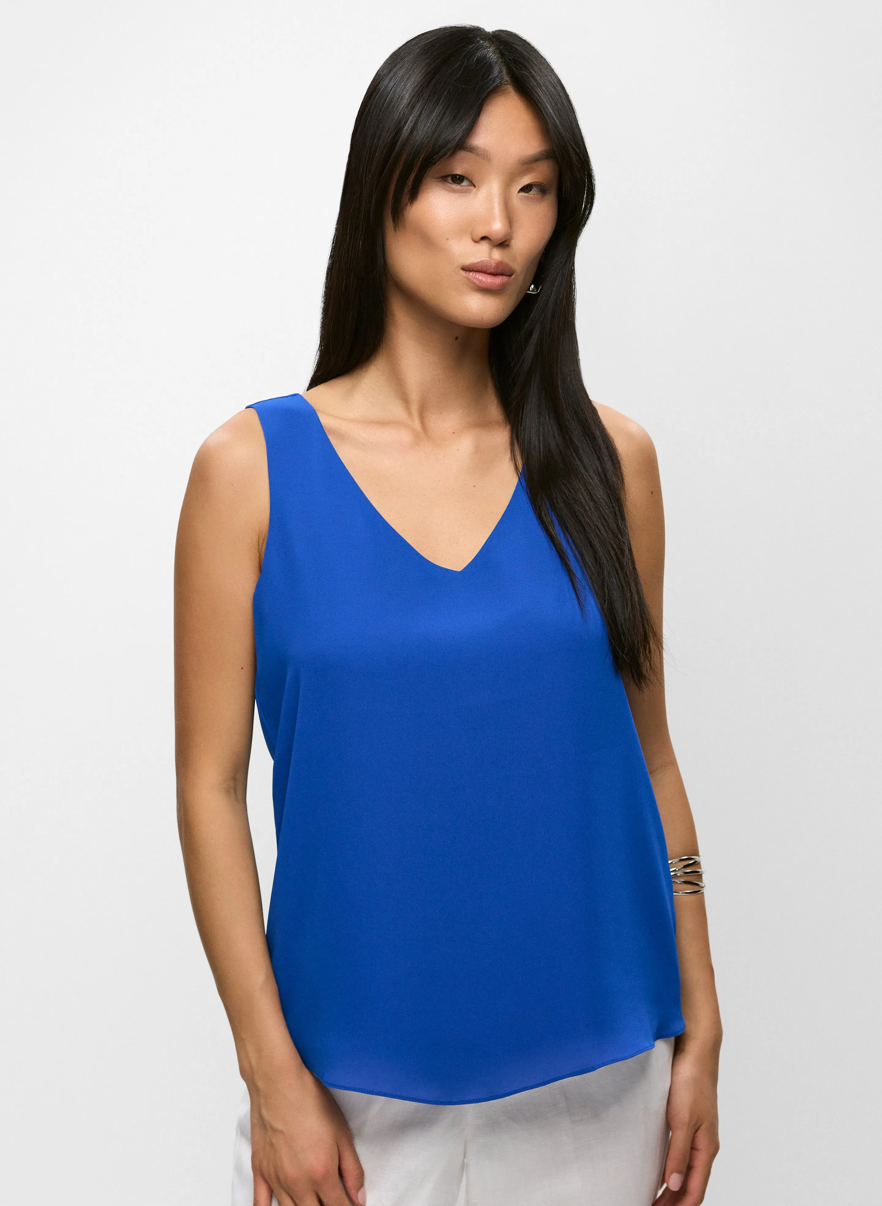 Essential Sleeveless V-Neck Blouse sold by Melanie Lyne product image thumbnail 2