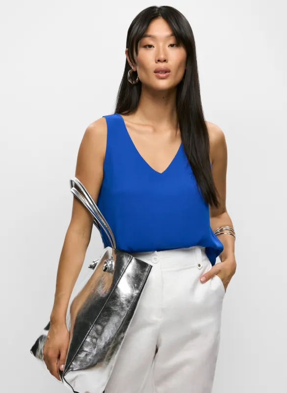 Essential Sleeveless V-Neck Blouse sold by Melanie Lyne