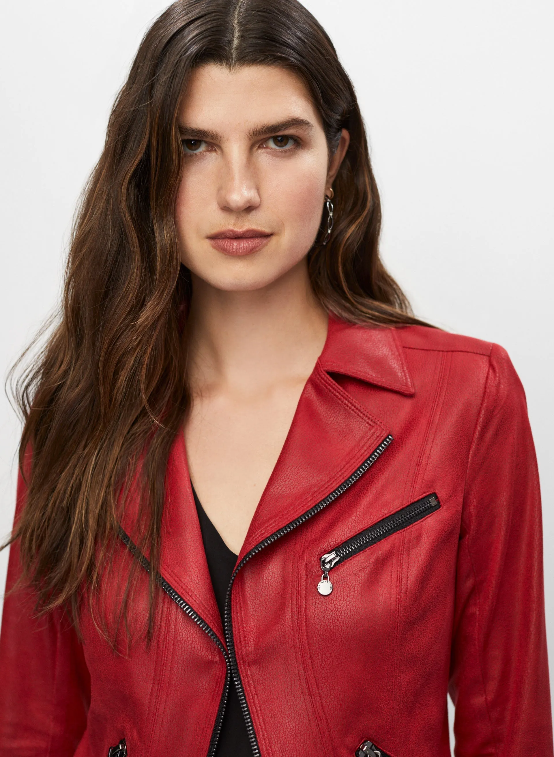 Vex - Zip Detail Faux Suede Jacket sold by Melanie Lyne product image thumbnail 3