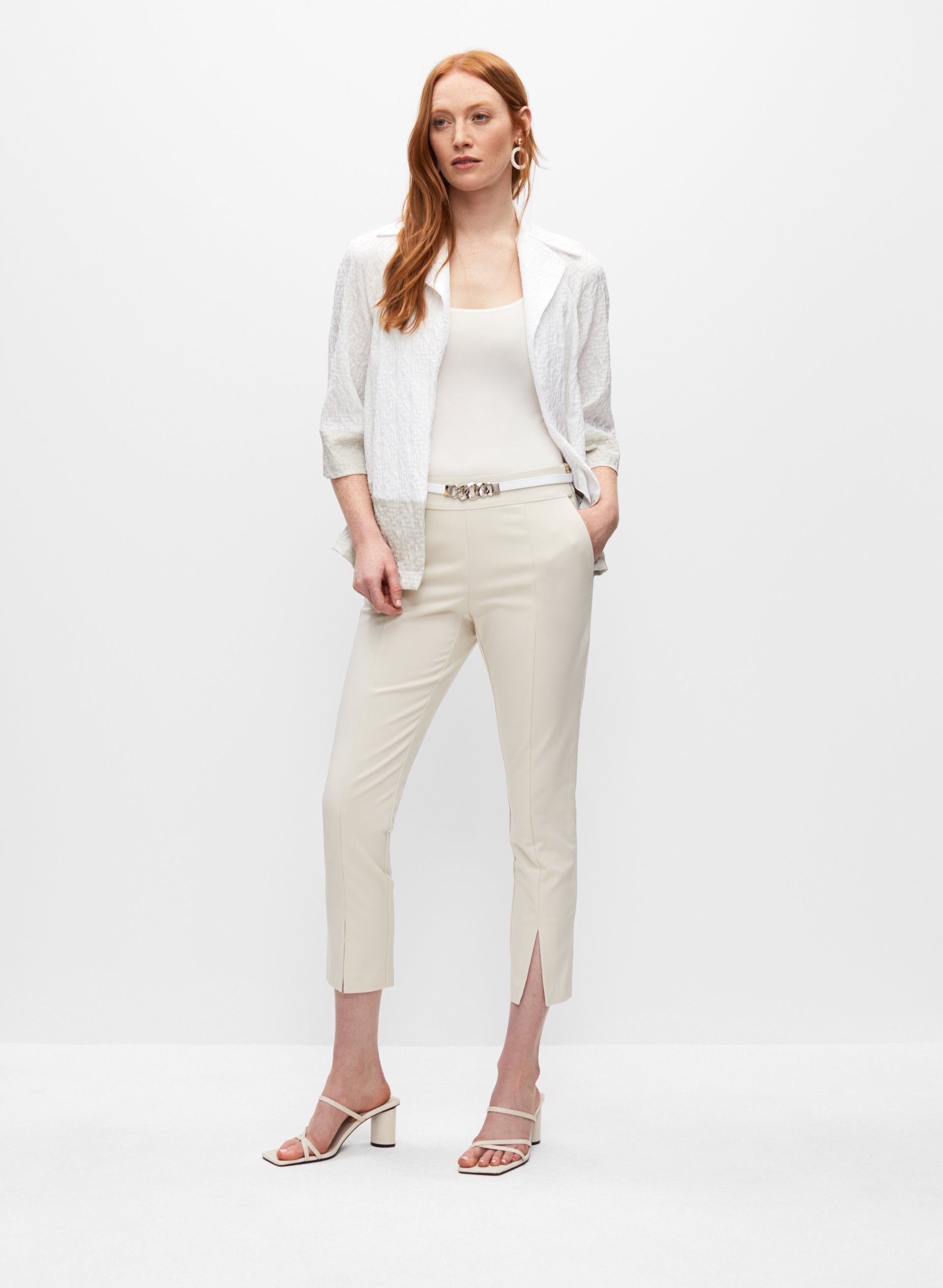 Slit Detail Slim Leg Pants sold by Melanie Lyne product image thumbnail 3