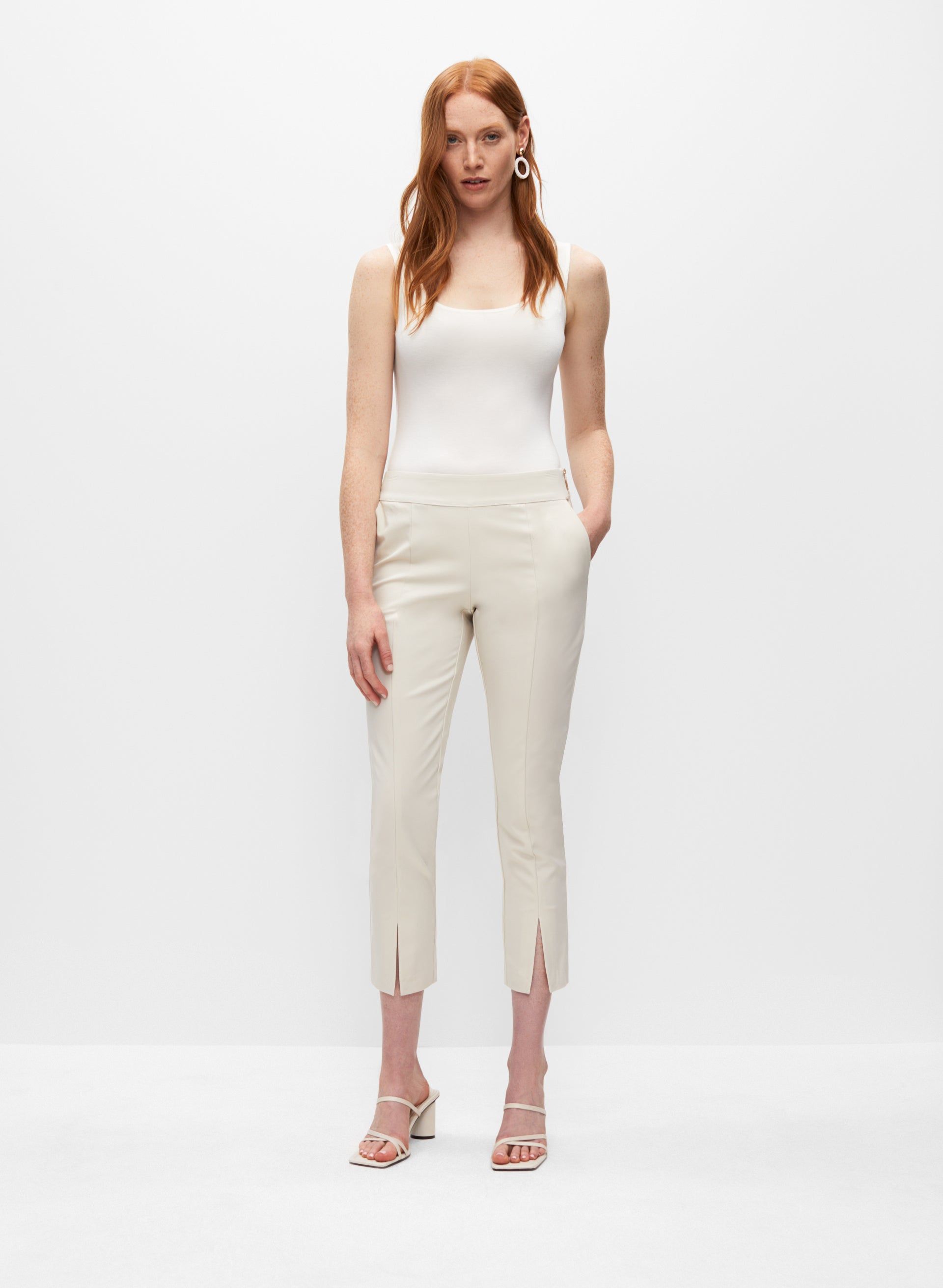 Slit Detail Slim Leg Pants sold by Melanie Lyne