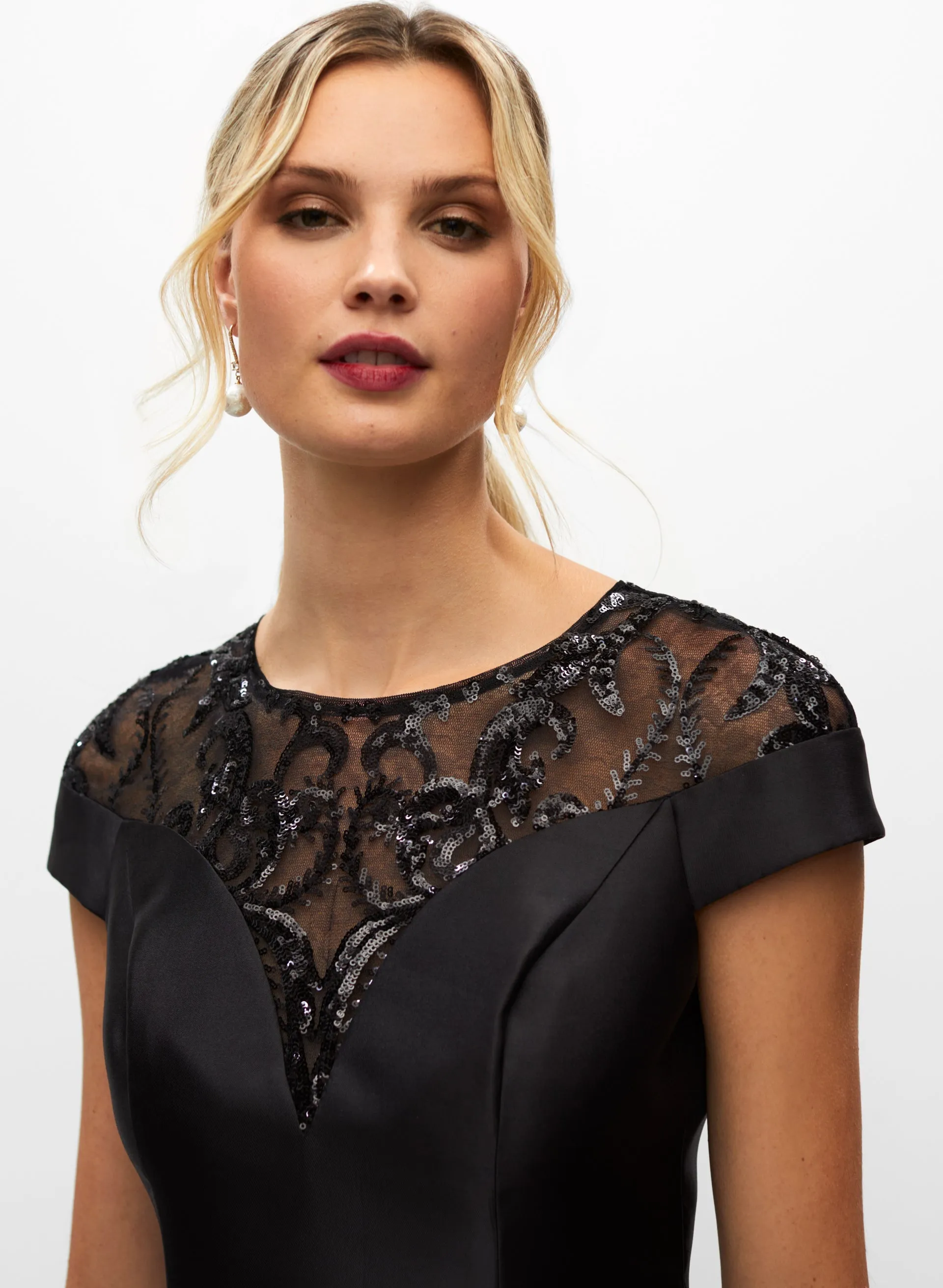 Adrianna Papell - Sequin Mesh Dress sold by Melanie Lyne product image thumbnail 4