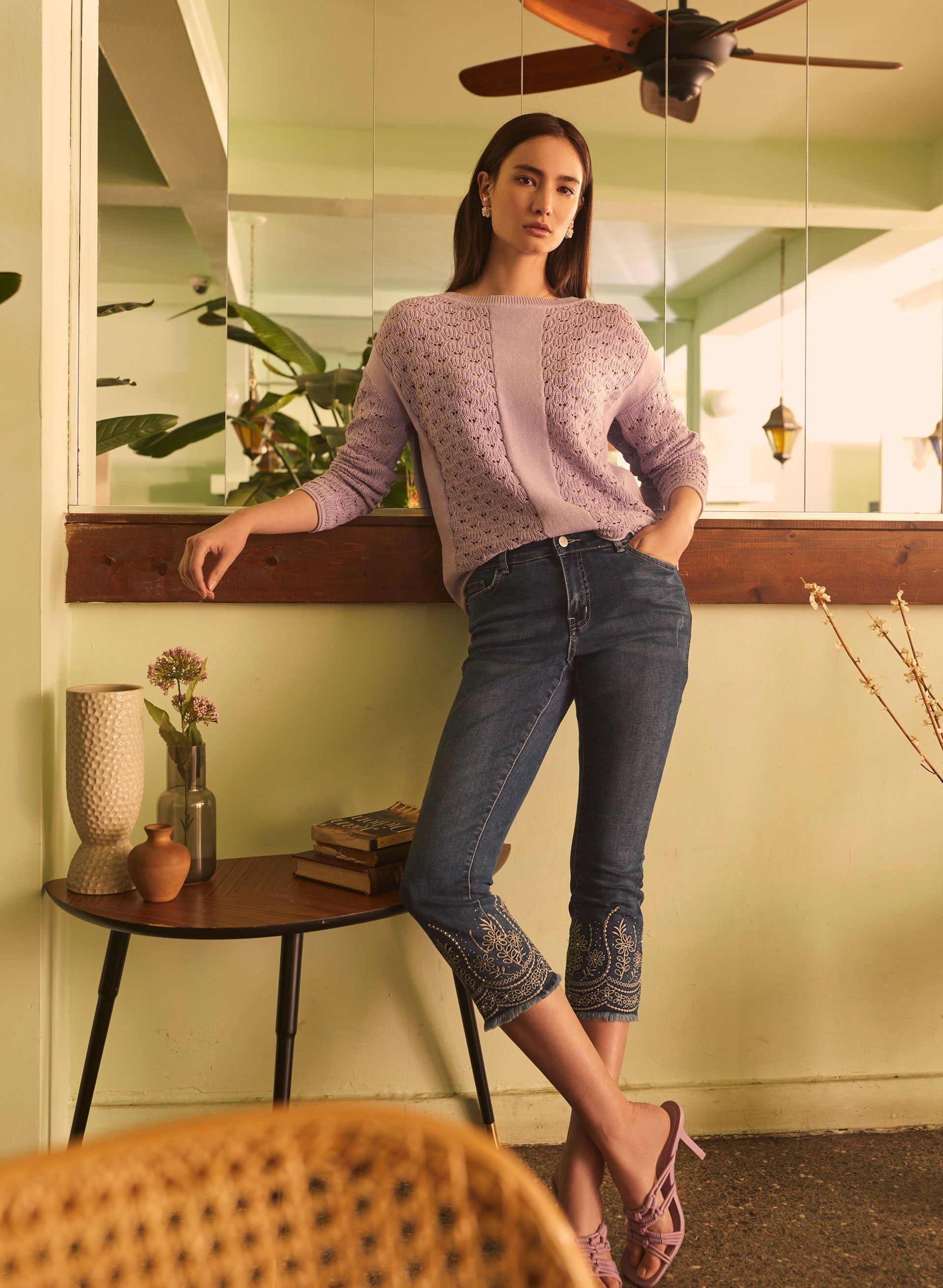 Drop Shoulder Pullover sold by Melanie Lyne product image thumbnail 3