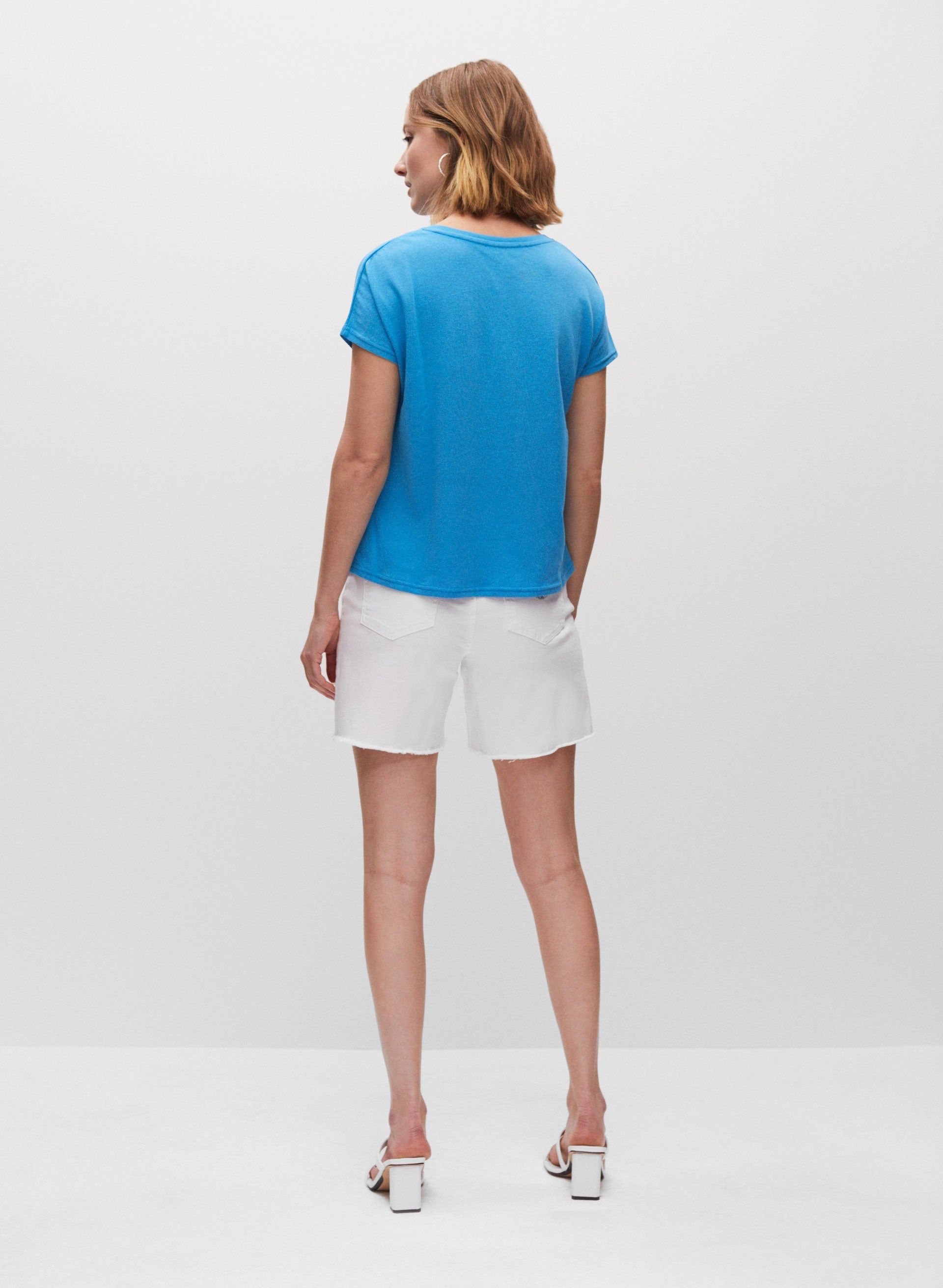 Linen Short Sleeve Tee sold by Melanie Lyne product image thumbnail 4