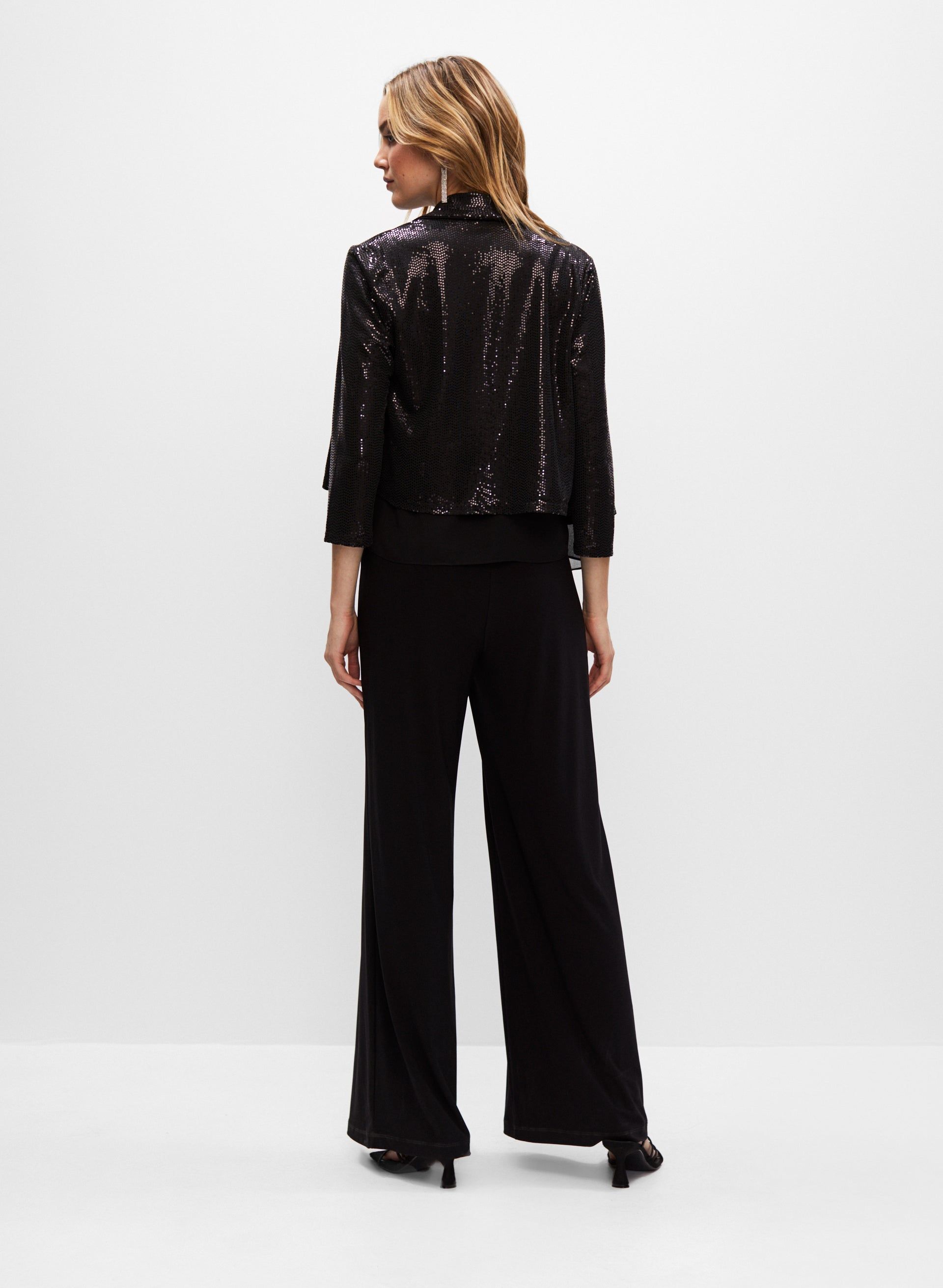 Open Front Sequin Jacket sold by Melanie Lyne product image thumbnail 3