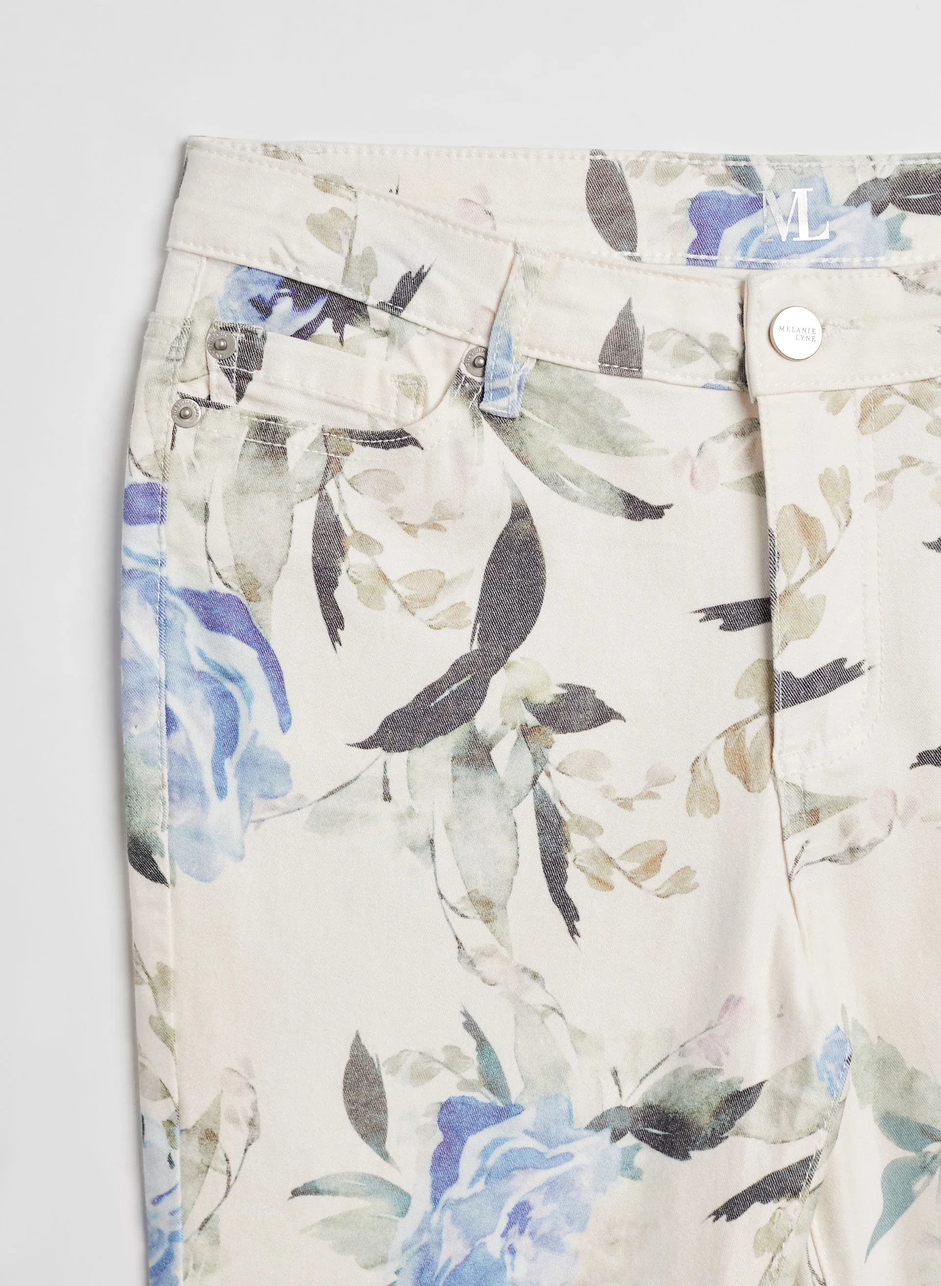 Floral Print Slim Leg Jeans sold by Melanie Lyne product image thumbnail 4