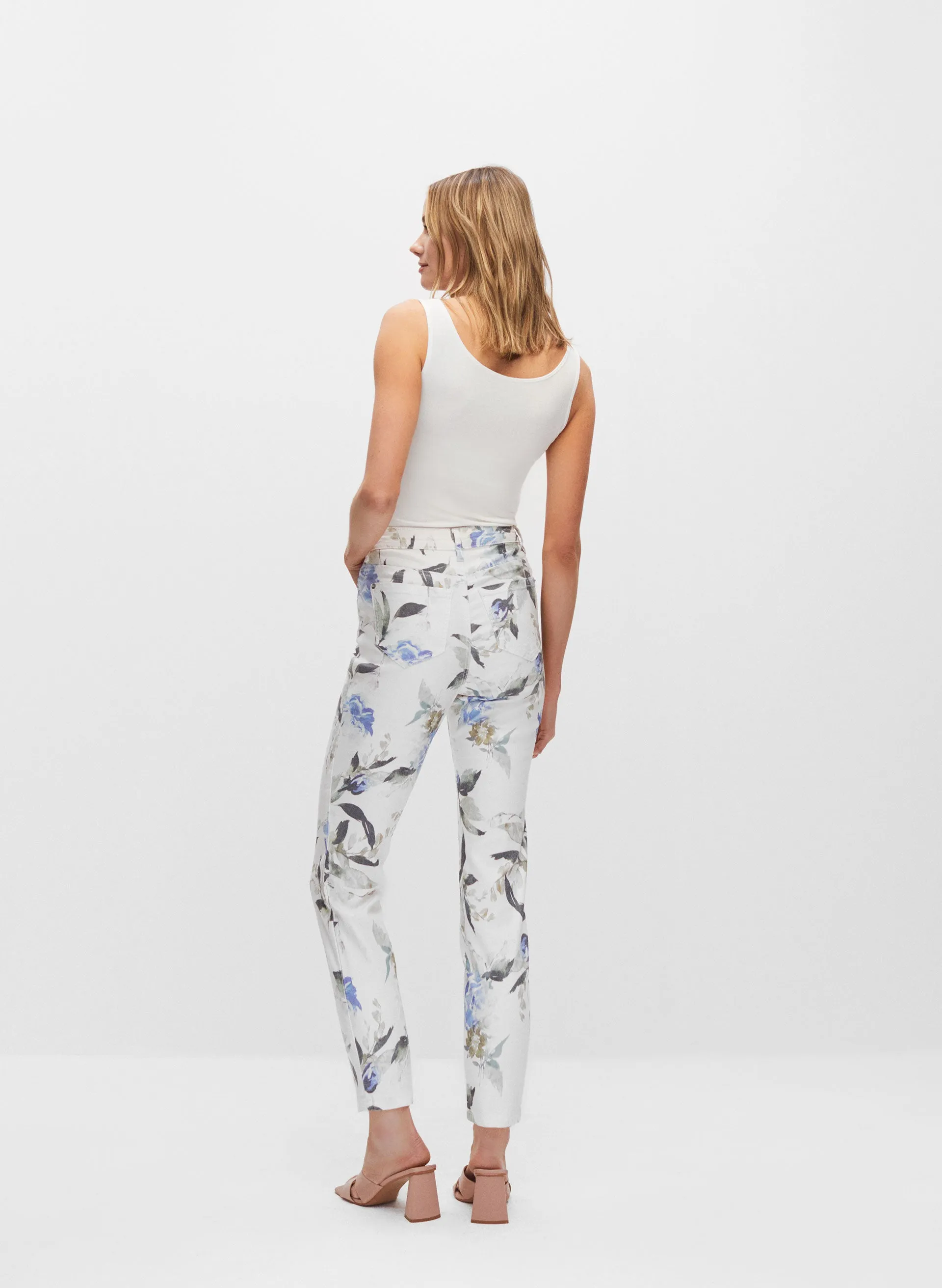 Floral Print Slim Leg Jeans sold by Melanie Lyne product image thumbnail 2