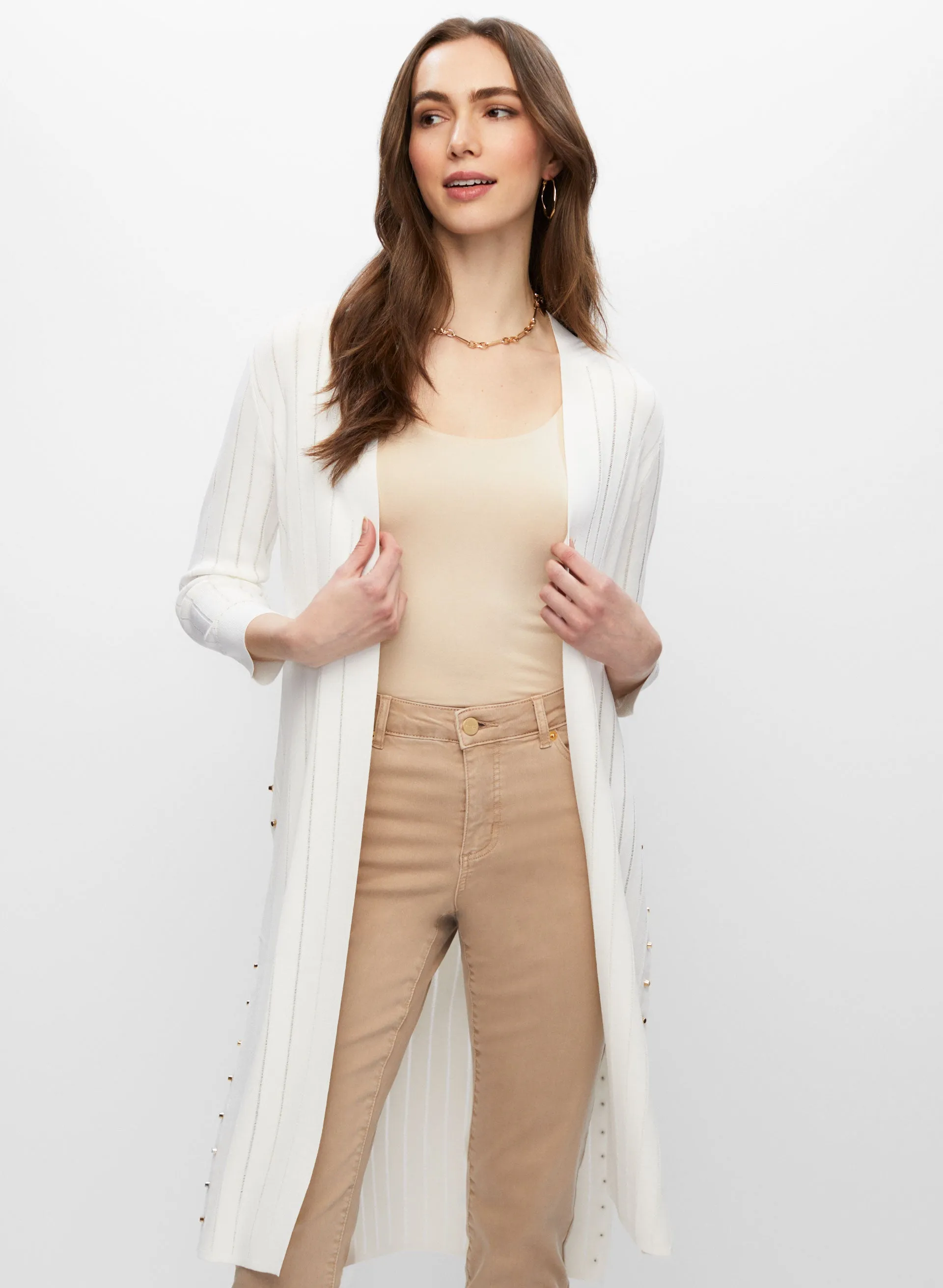 High Slit Long Cardigan sold by Melanie Lyne