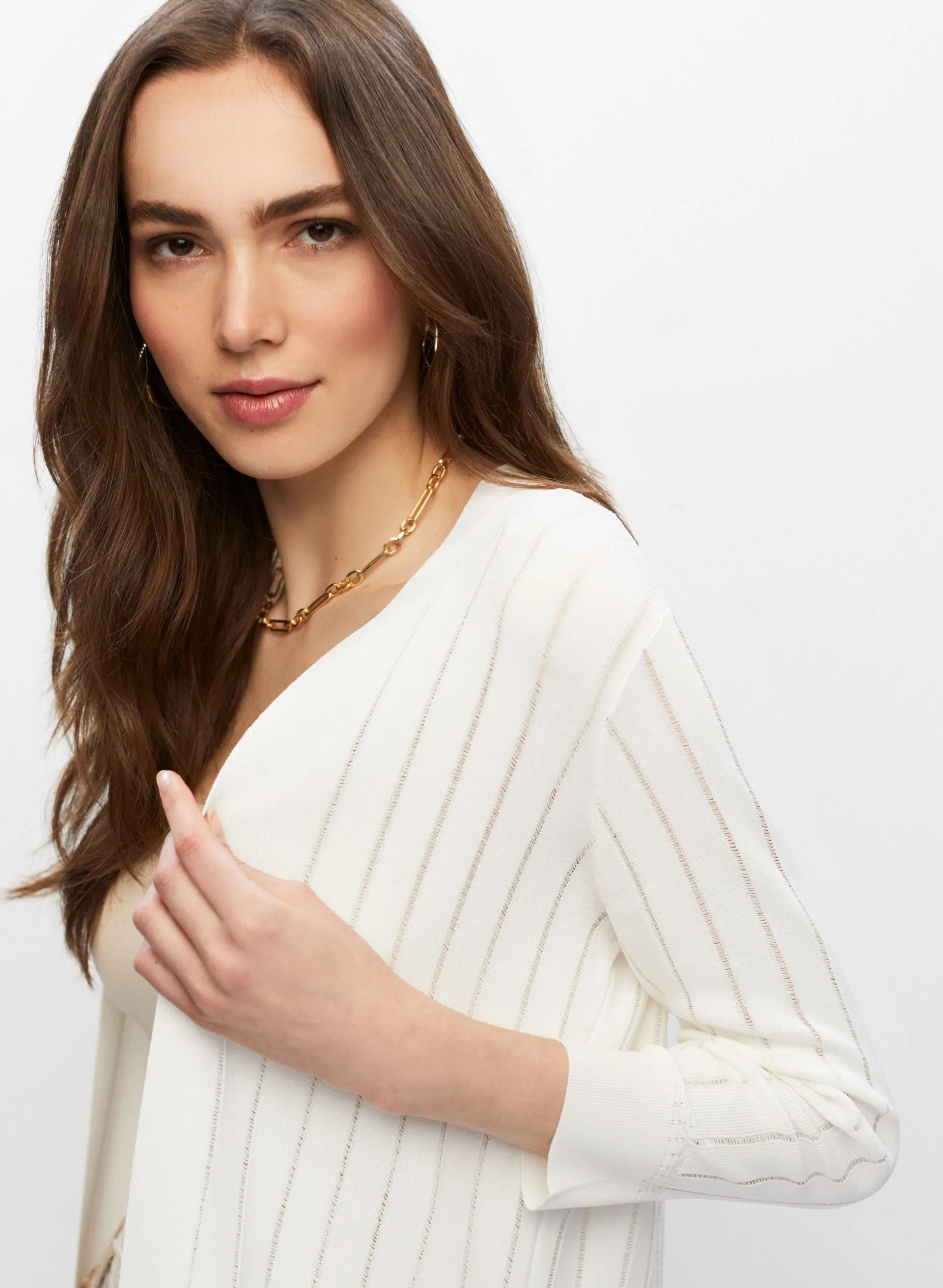 High Slit Long Cardigan sold by Melanie Lyne product image thumbnail 2