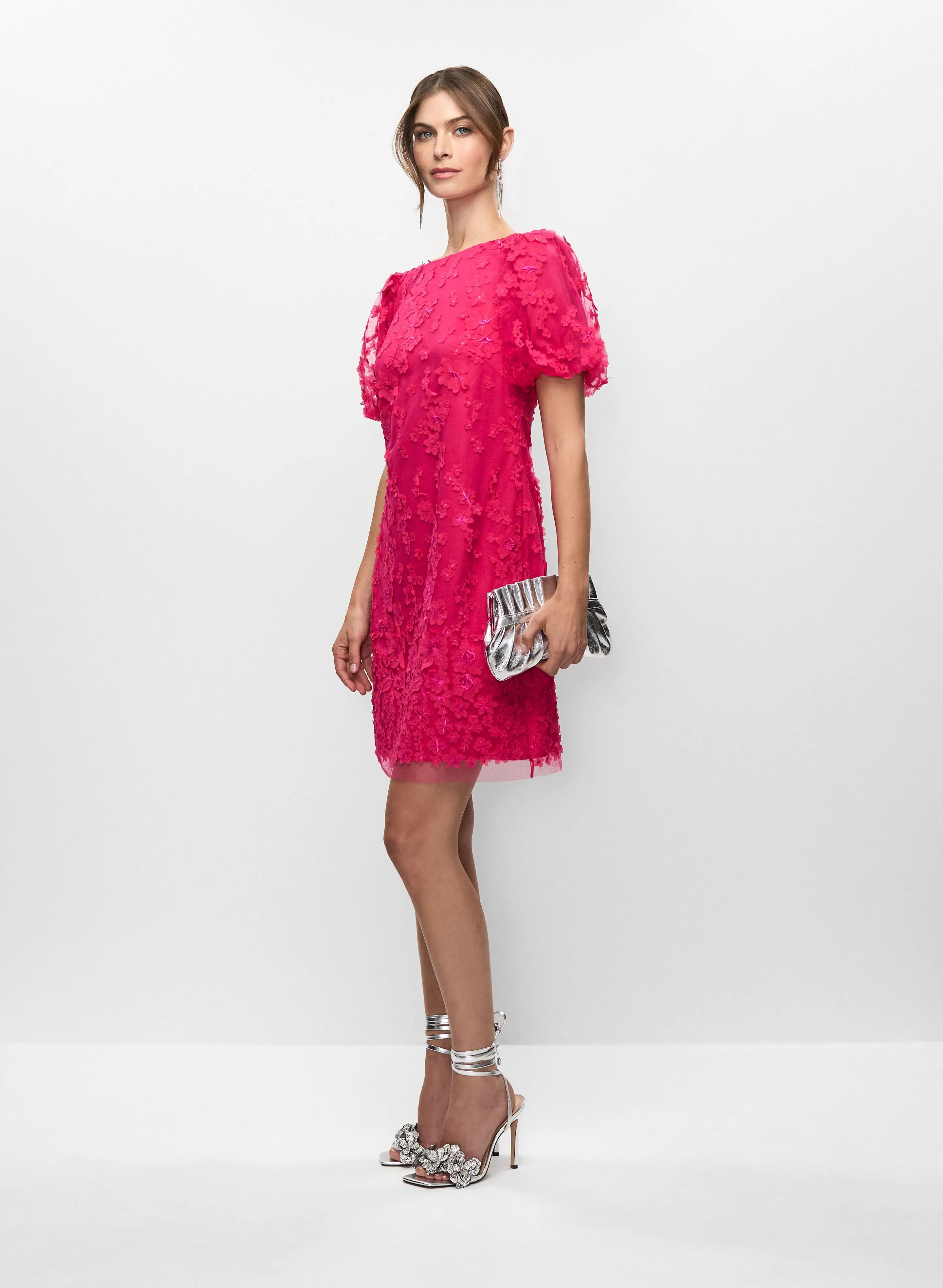 Short Dress With Floral Lace sold by Melanie Lyne product image thumbnail 3