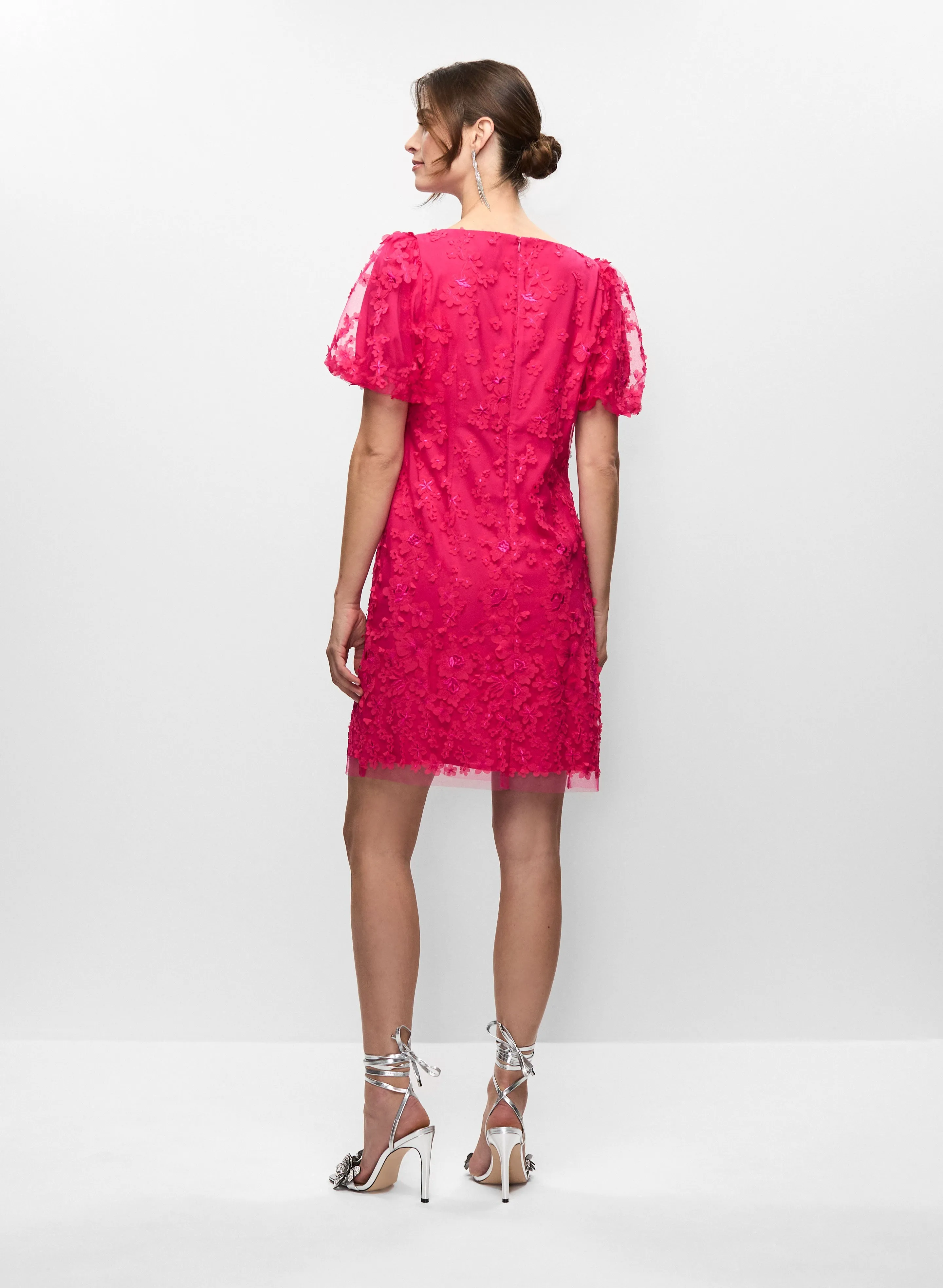 Short Dress With Floral Lace sold by Melanie Lyne product image thumbnail 4
