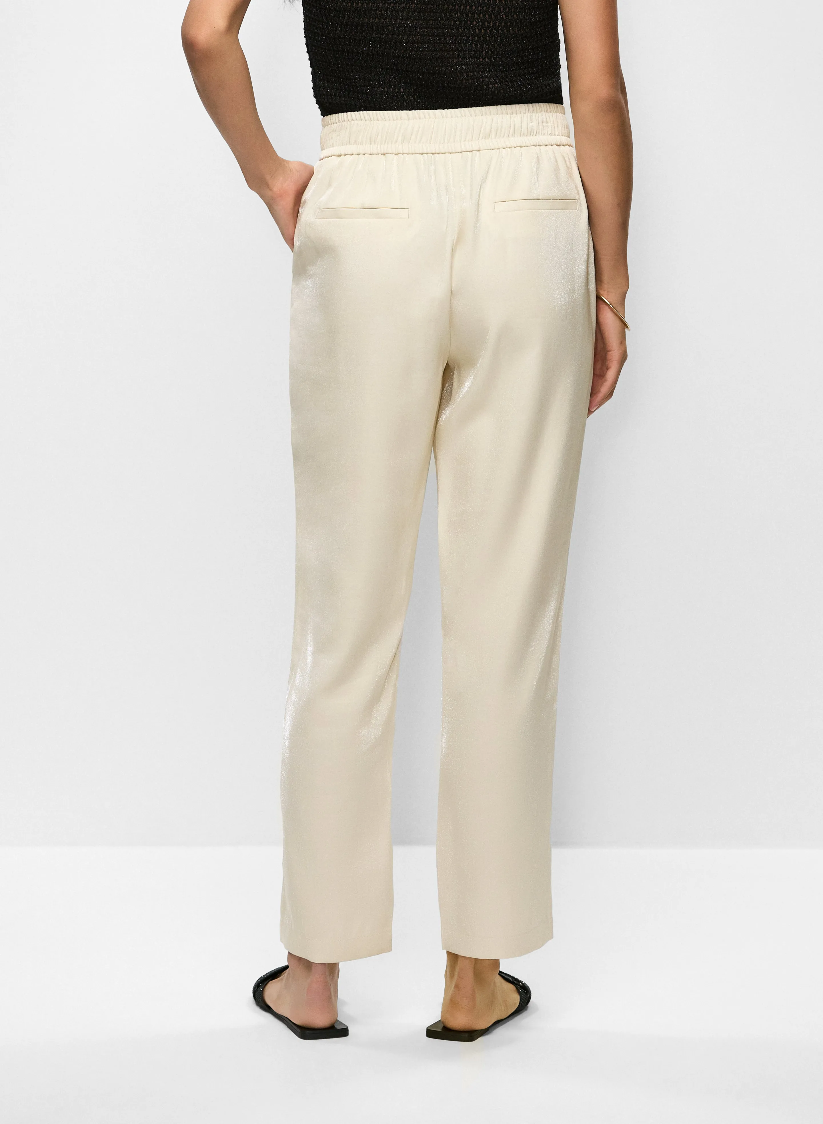 Elastic Waist Straight Leg Pants sold by Melanie Lyne product image thumbnail 2