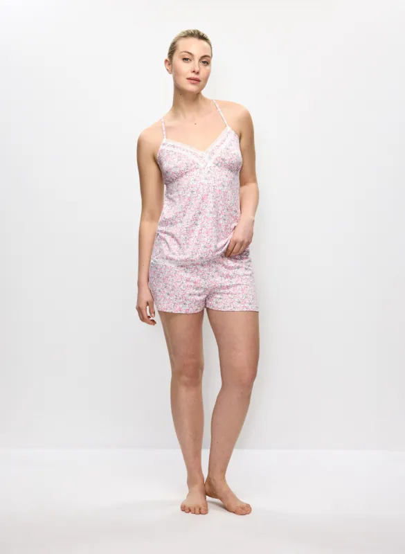 Lace Trim Floral Pyjama Set sold by Melanie Lyne