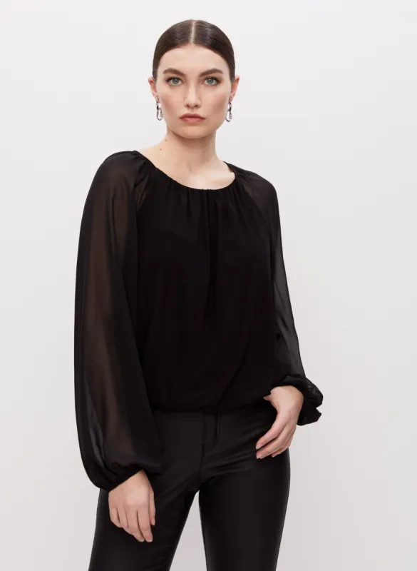 Balloon Sleeve Top sold by Melanie Lyne