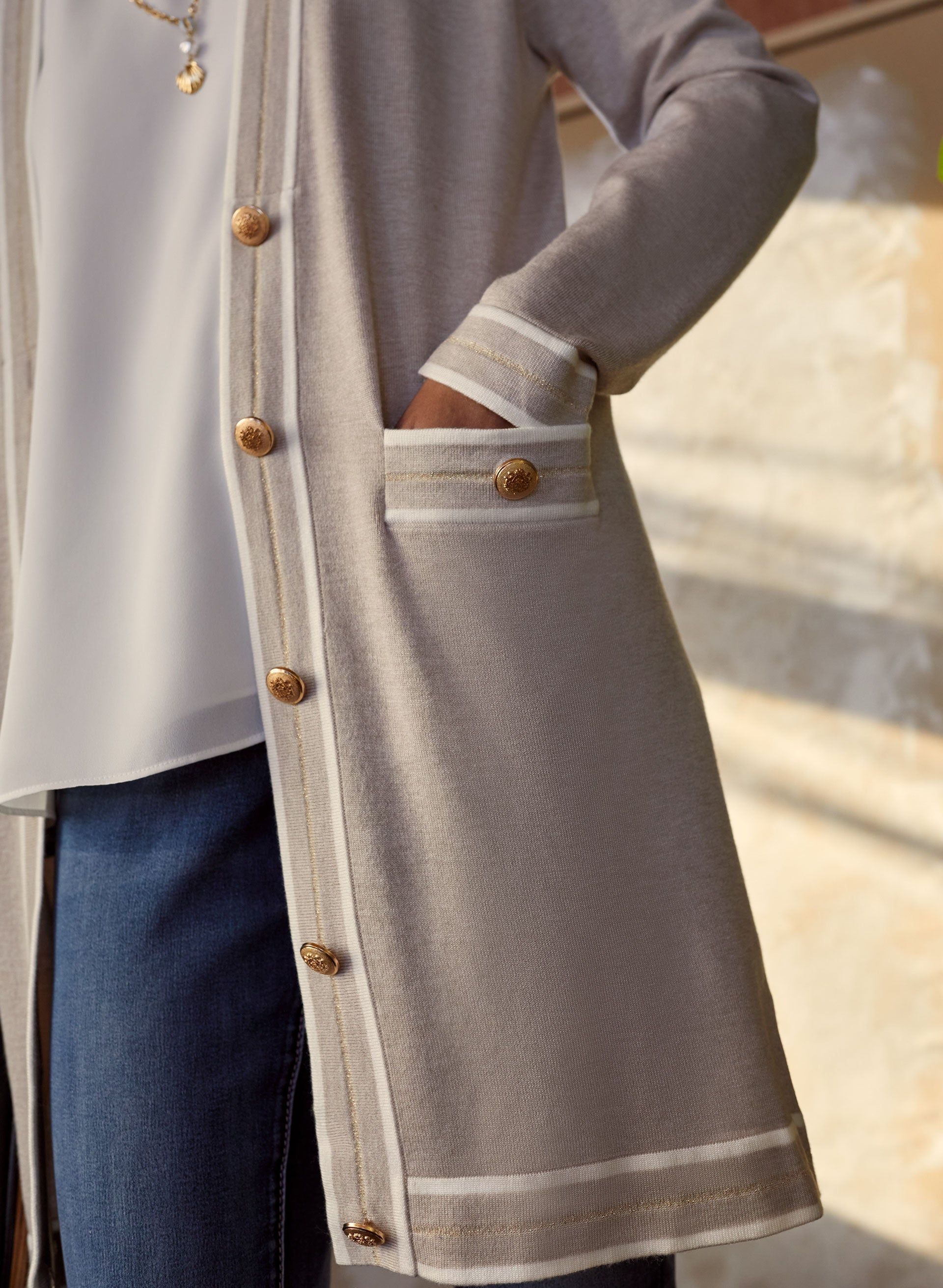 Long Sleeve Knit Cardigan sold by Melanie Lyne product image thumbnail 4