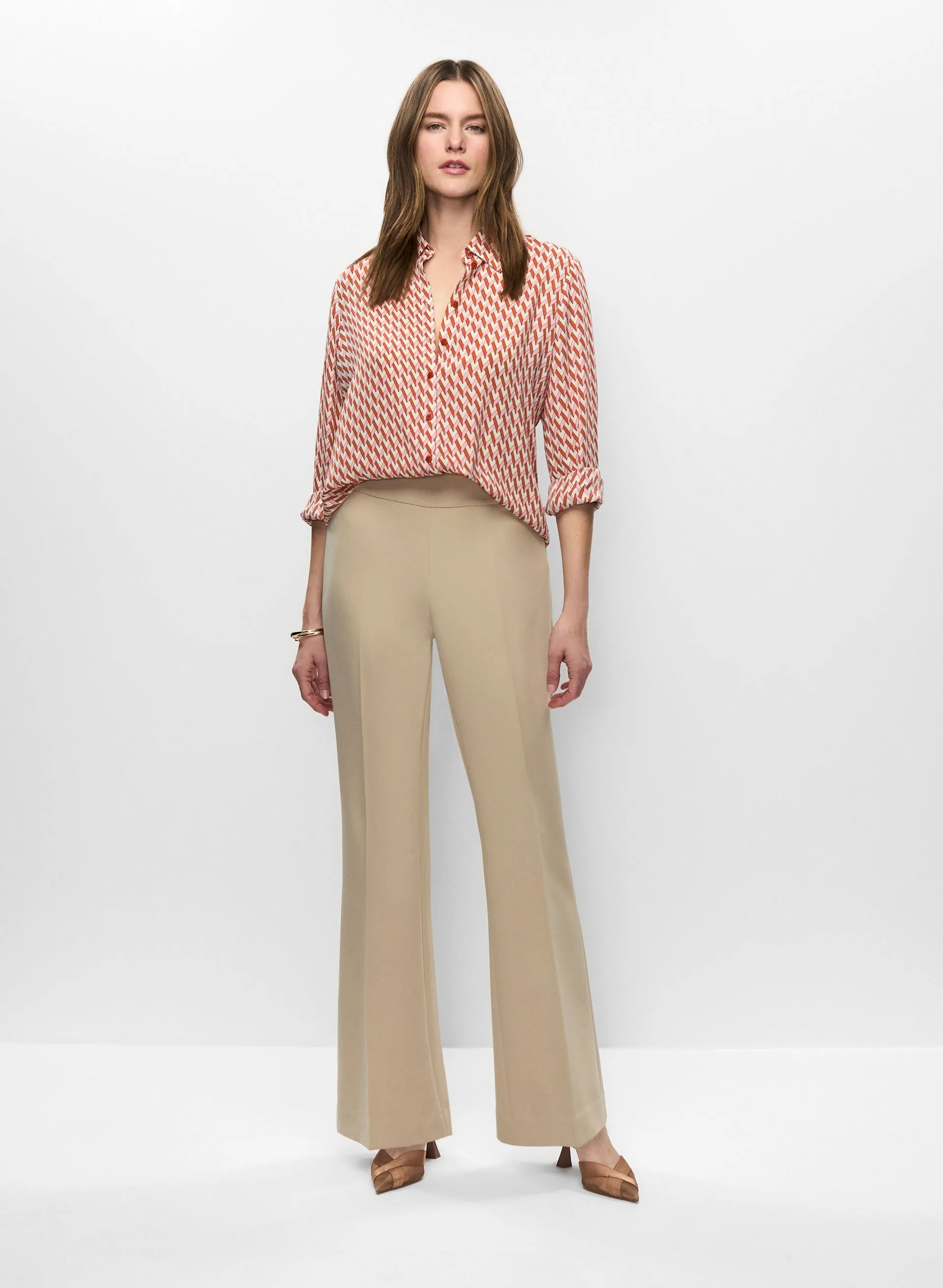 Chevron Motif Shirt & Flare Leg Pants sold by Melanie Lyne