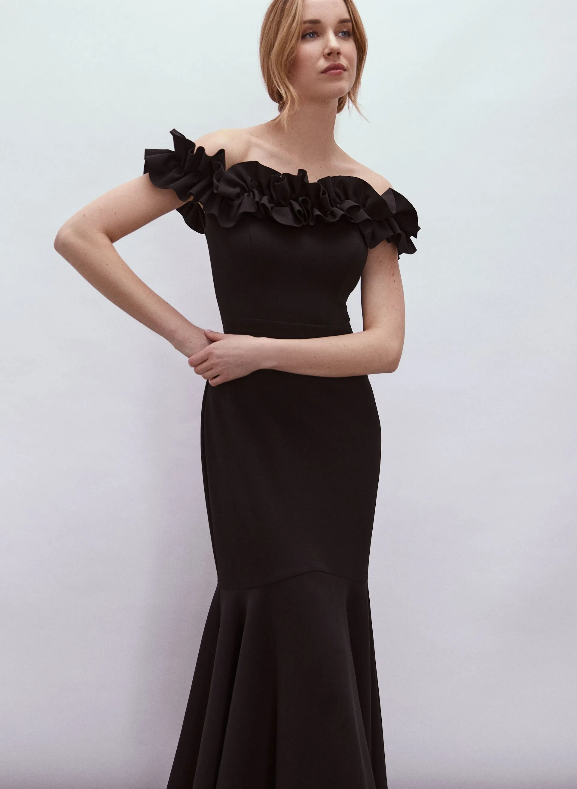 Off The Shoulder Ruffle Dress sold by Melanie Lyne product image thumbnail 4