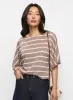 Striped Drawstring-Hem Top sold by Melanie Lyne