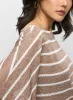 Striped Drawstring-Hem Top sold by Melanie Lyne