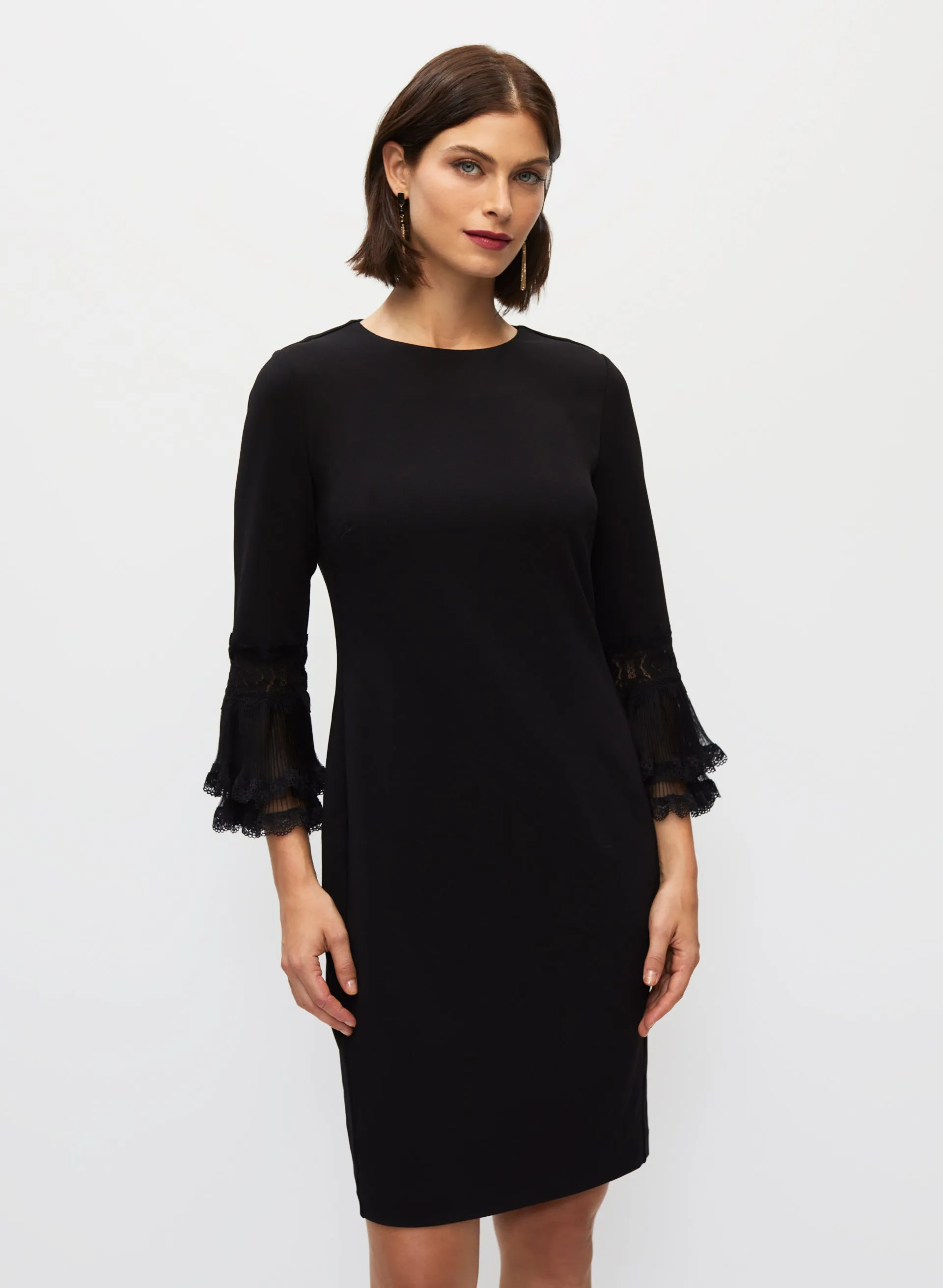 Lace Detail Bell Sleeve Dress sold by Melanie Lyne product image thumbnail 3