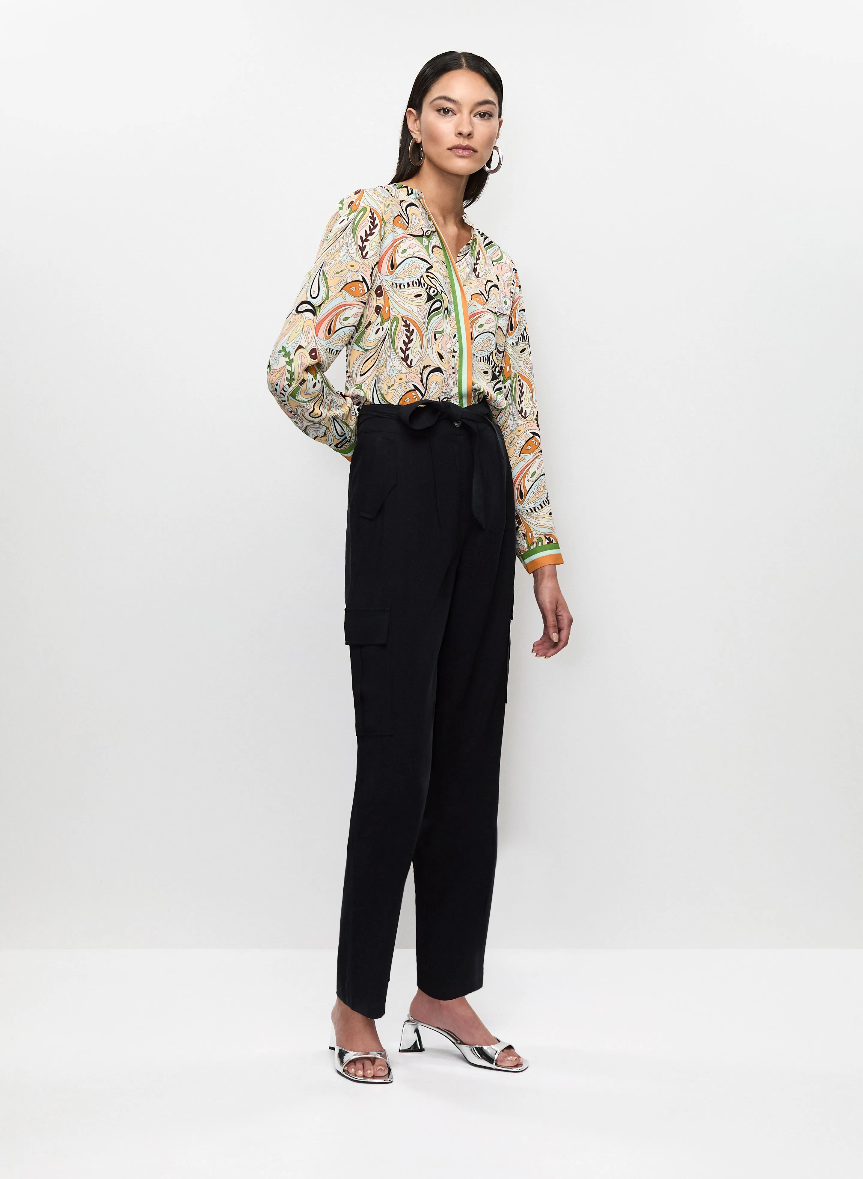 Paisley Print Shirt & Straight Leg Cargo Pants sold by Melanie Lyne