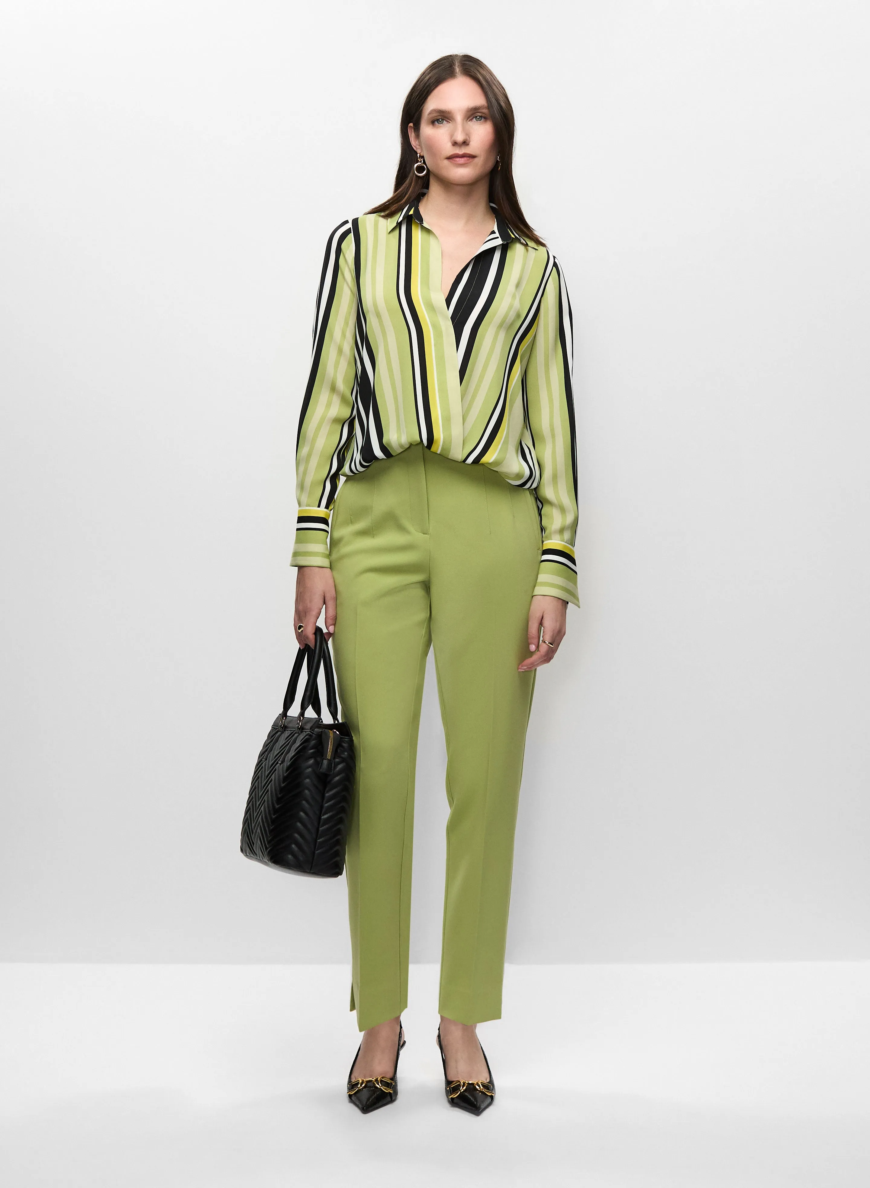 Striped Blouse & Slim Leg Pants sold by Melanie Lyne