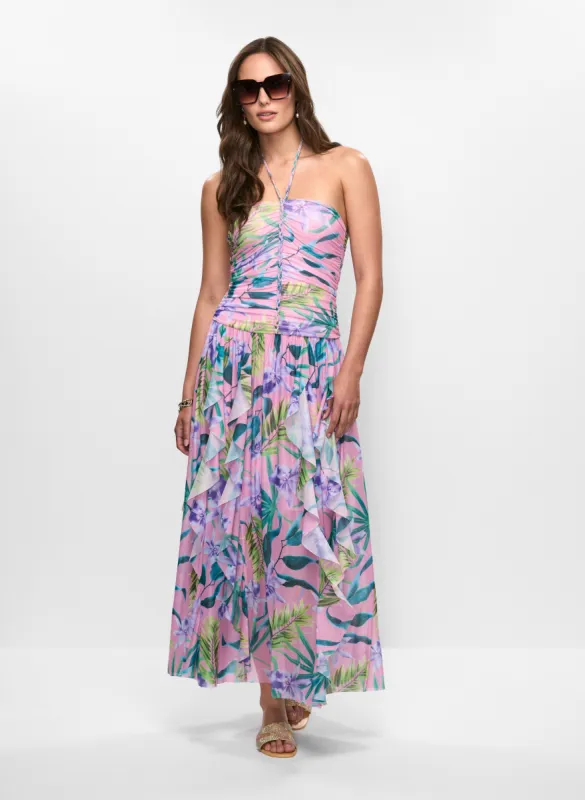 Strapless Mesh Maxi Dress sold by Melanie Lyne