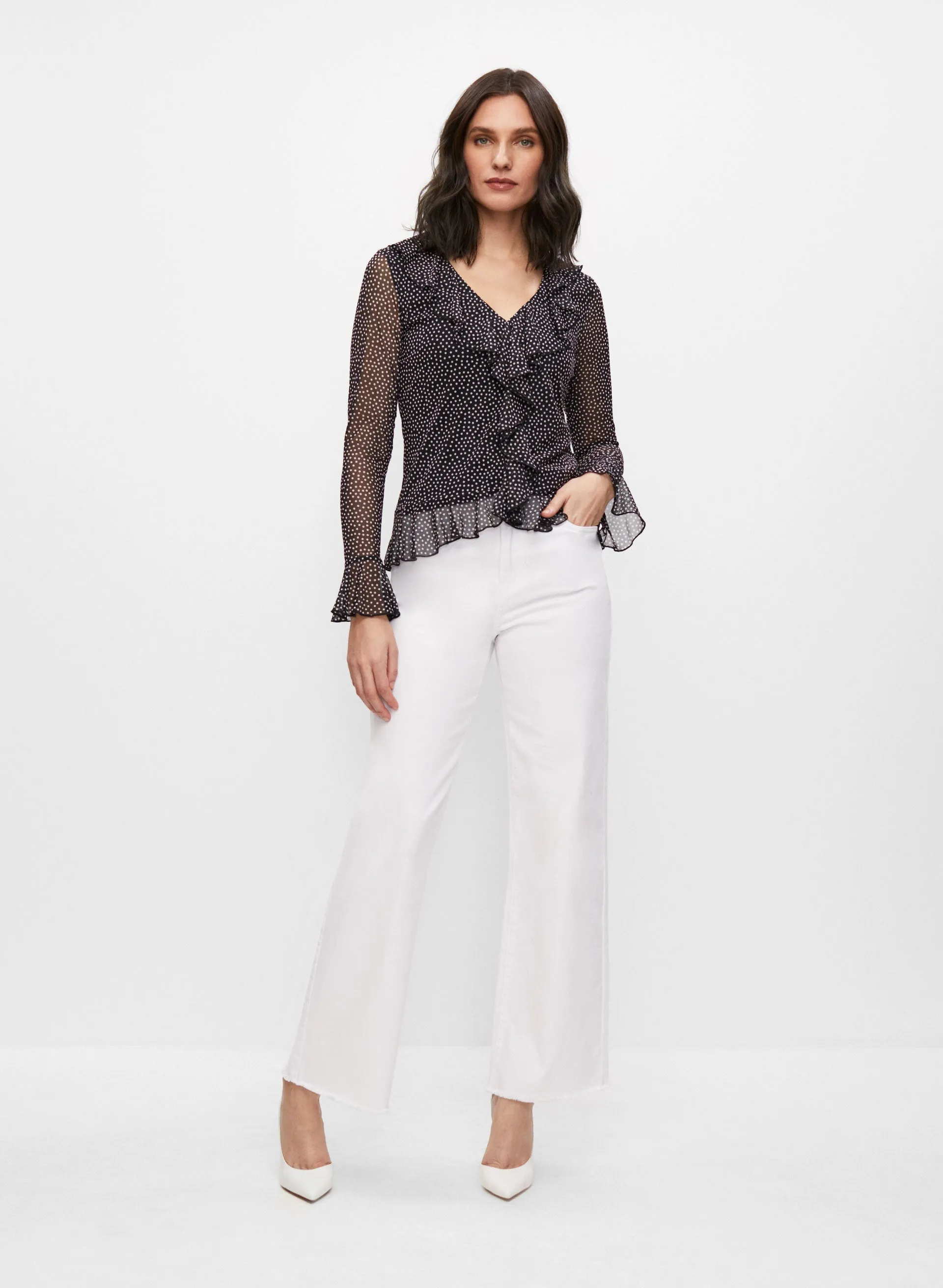 Polka Dot Print Top sold by Melanie Lyne product image thumbnail 4