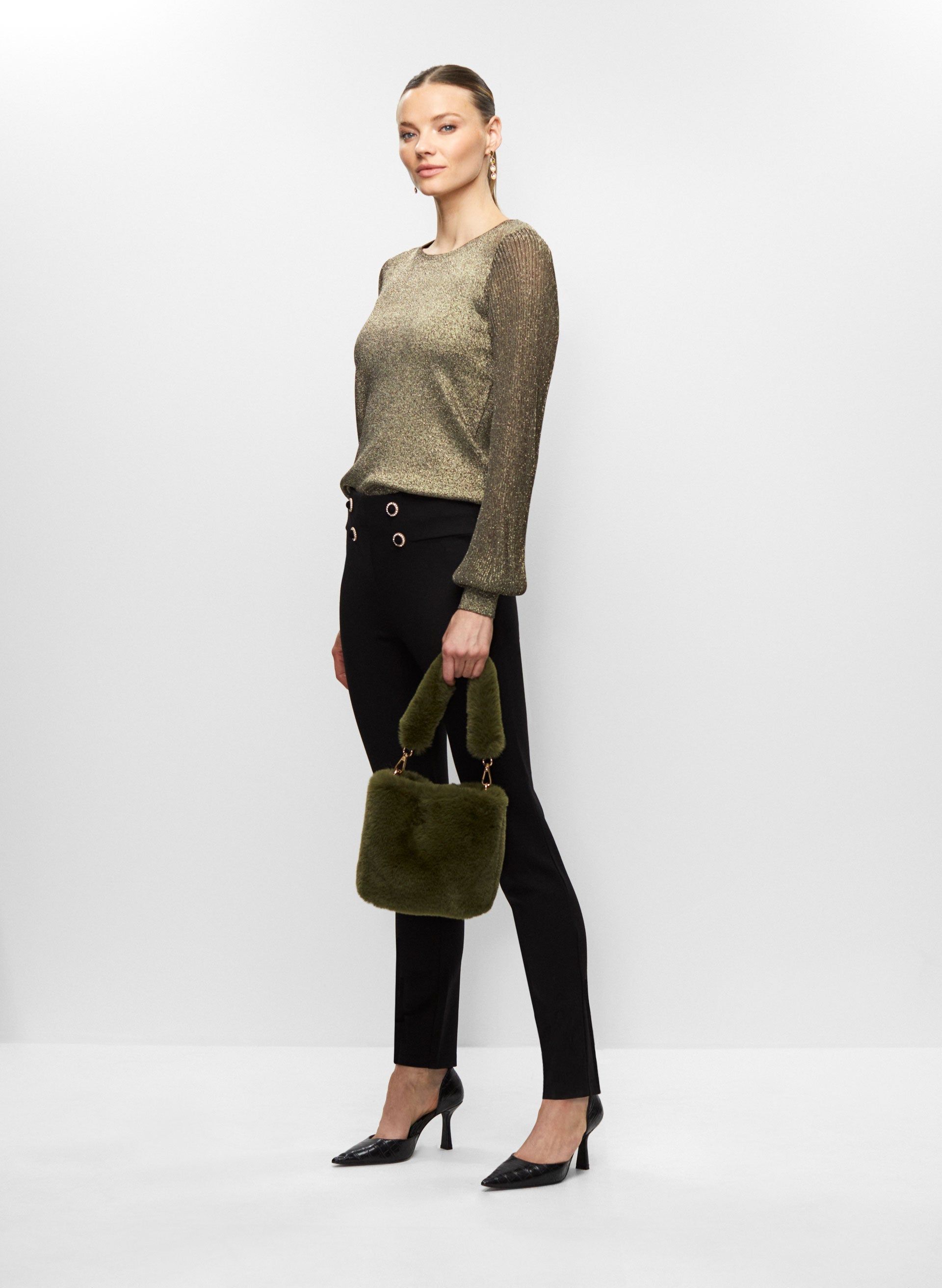 Jewel Button Pull-On Pants sold by Melanie Lyne product image thumbnail 5