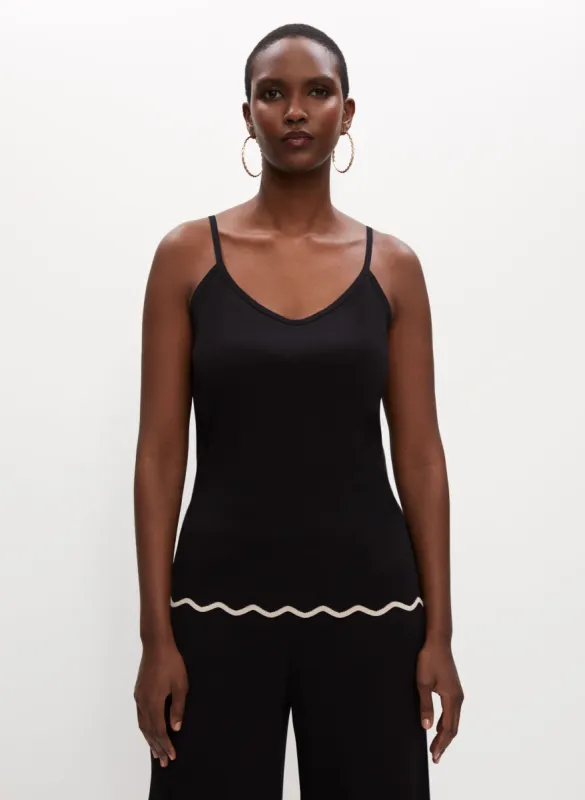 Knit Scallop Hem Camisole sold by Melanie Lyne